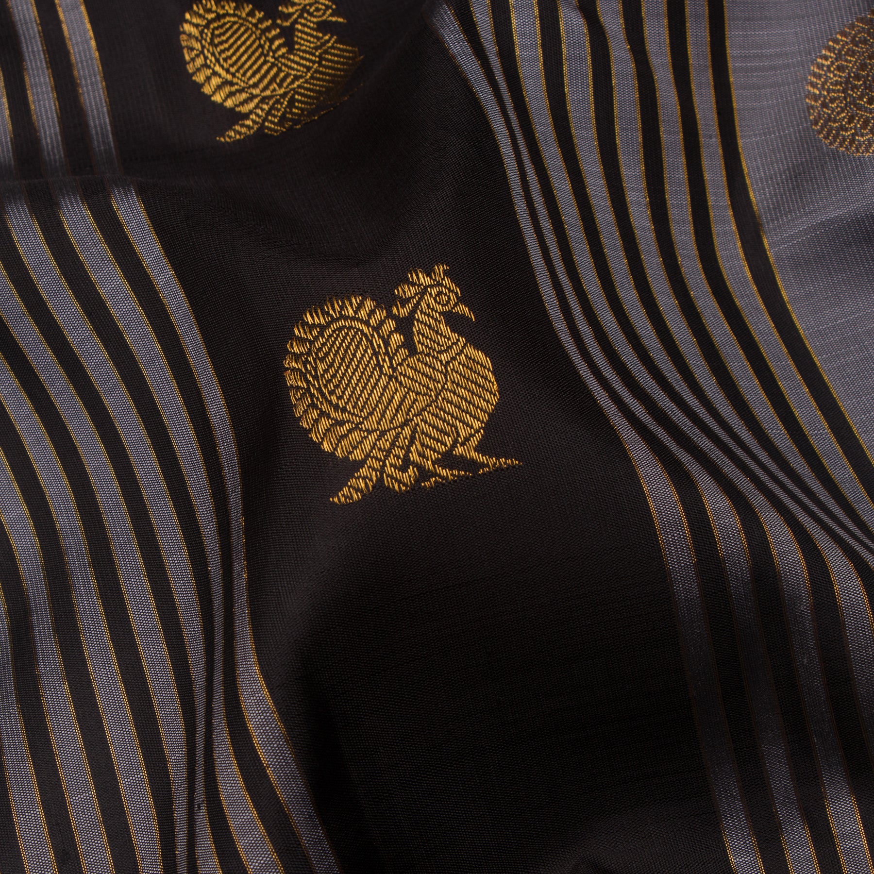 Kanakavalli Kanjivaram Silk Sari 24-595-HS001-08482 - Fabric View