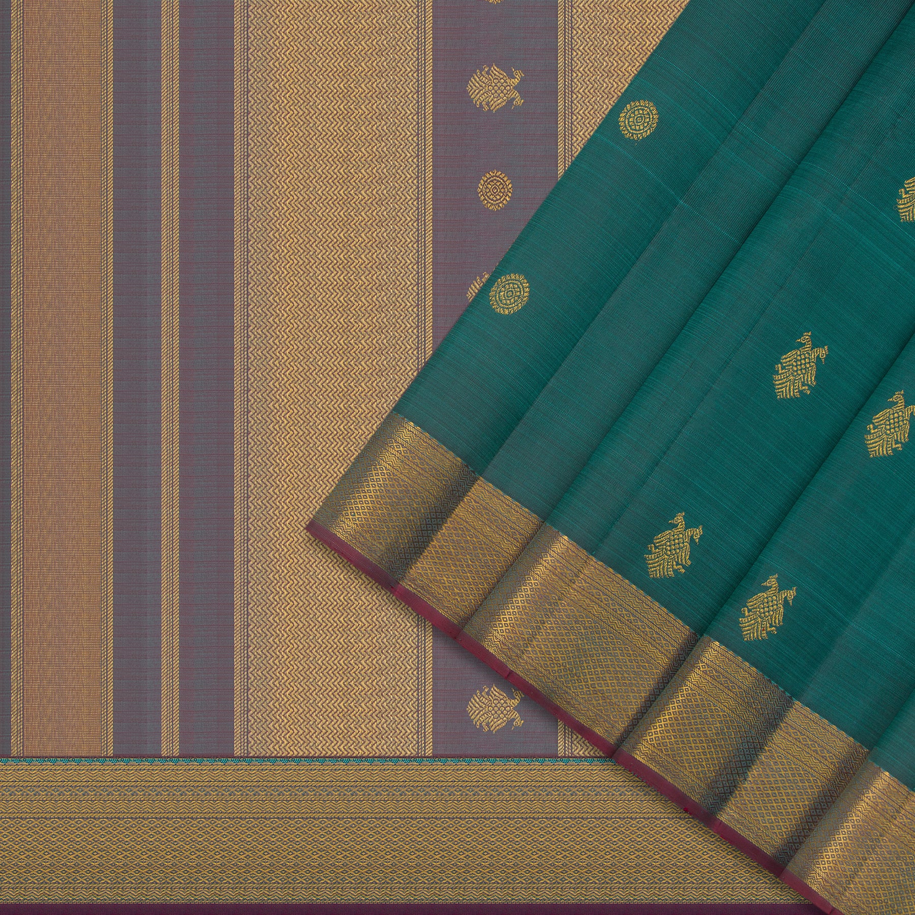 Kanakavalli Kanjivaram Silk Sari 24-595-HS001-08500 - Cover View