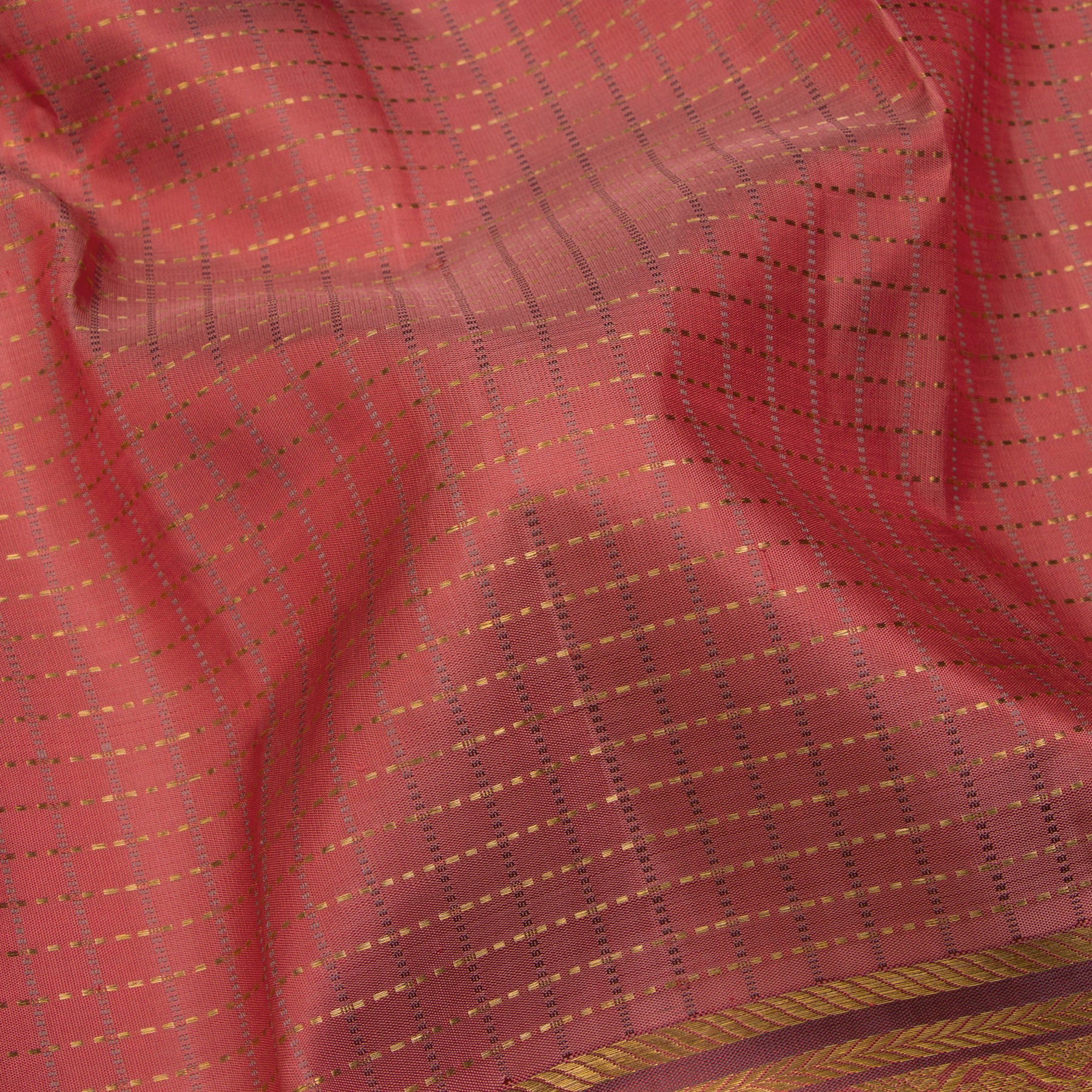 Kanakavalli Kanjivaram Silk Sari 24-595-HS001-08516 - Fabric View