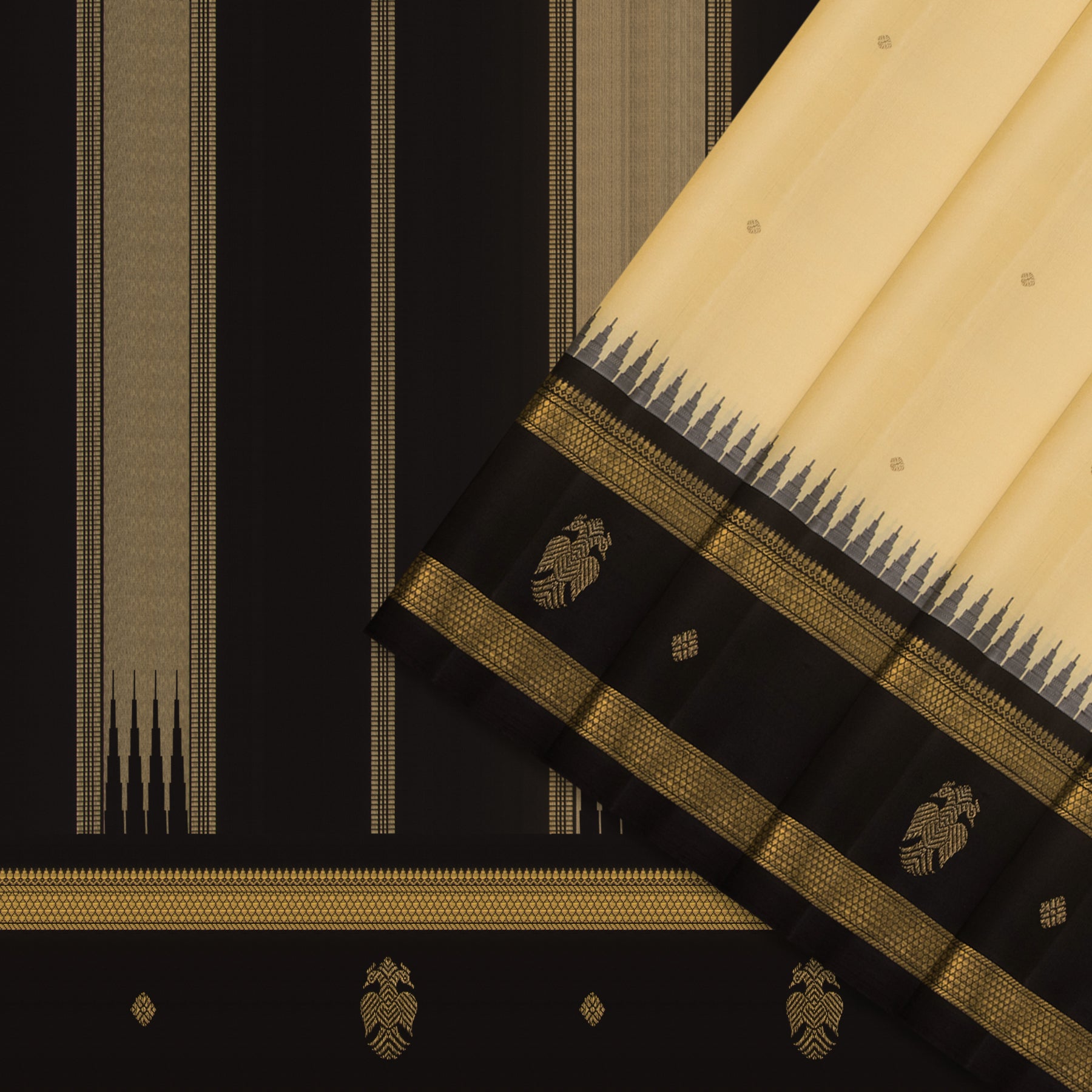 Kanakavalli Kanjivaram Silk Sari 24-595-HS001-08519 - Cover View