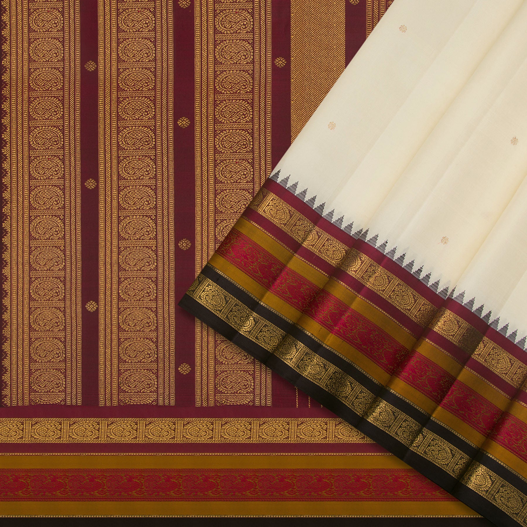 Kanakavalli Kanjivaram Silk Sari 24-595-HS001-08547 - Cover View