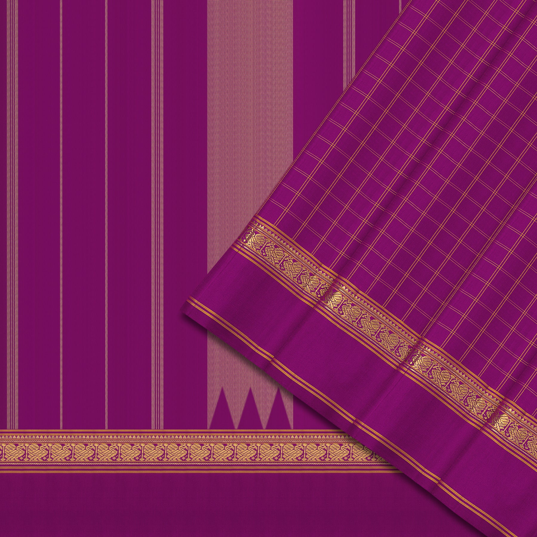 Kanakavalli Kanjivaram Silk Sari 24-595-HS001-09857 - Cover View