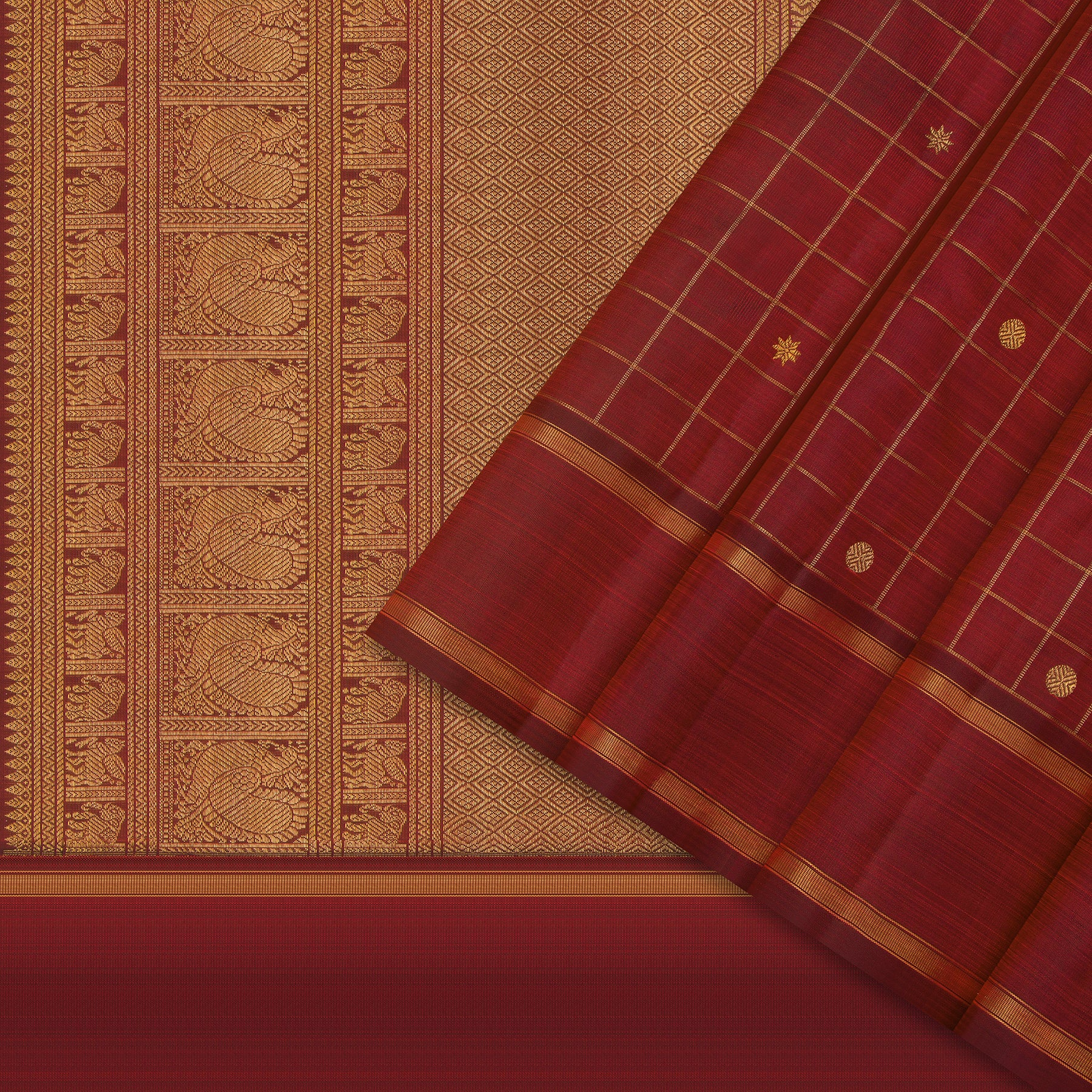 Kanakavalli Kanjivaram Silk Sari 24-595-HS001-09928 - Cover View