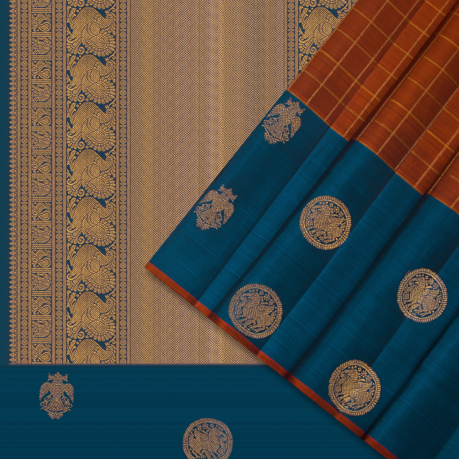 Kanakavalli Kanjivaram Silk Sari 24-595-HS001-09932 - Cover View