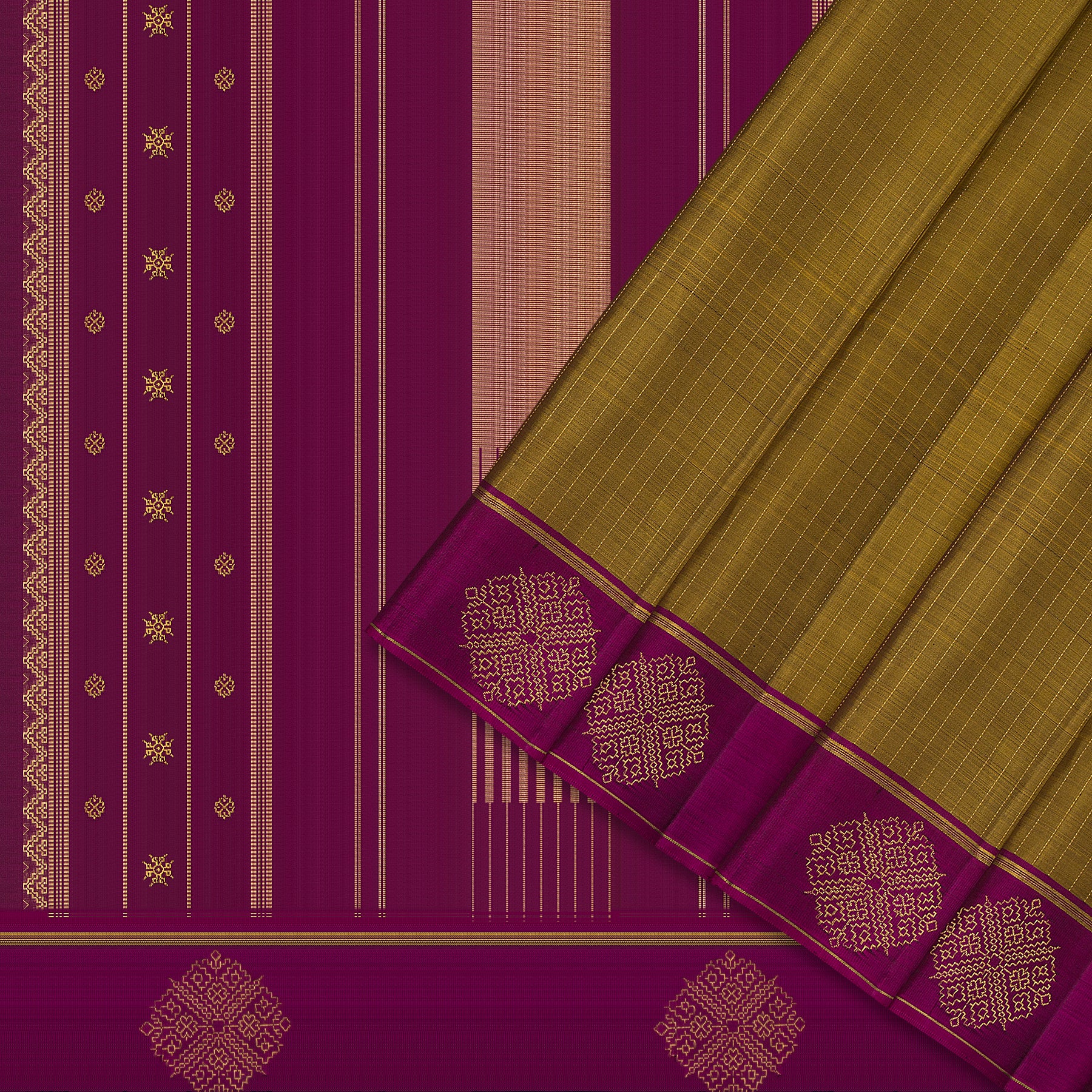 Kanakavalli Kanjivaram Silk Sari 24-595-HS001-09936 - Cover View