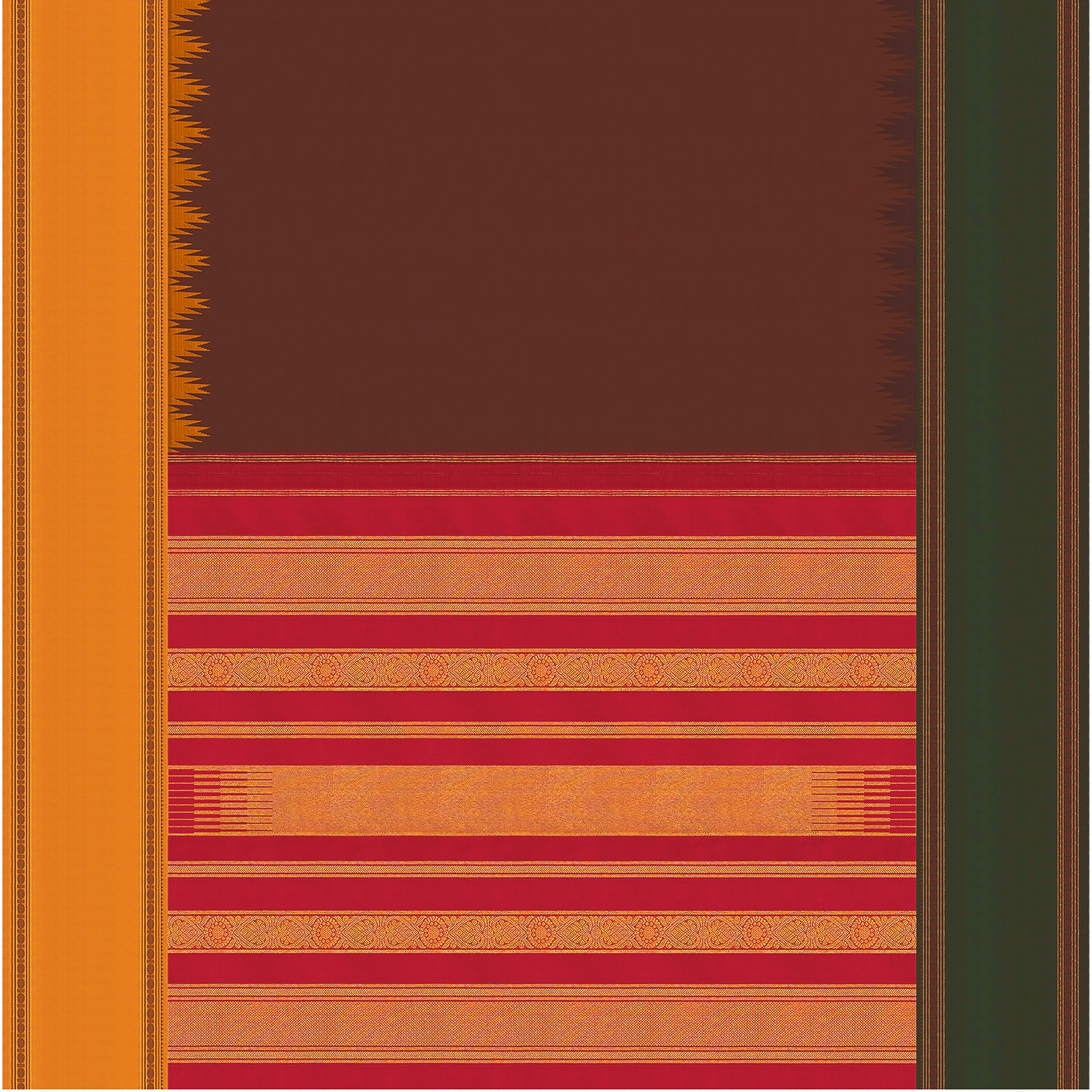 Kanakavalli Kanjivaram Silk Sari 24-595-HS001-09960 - Full View