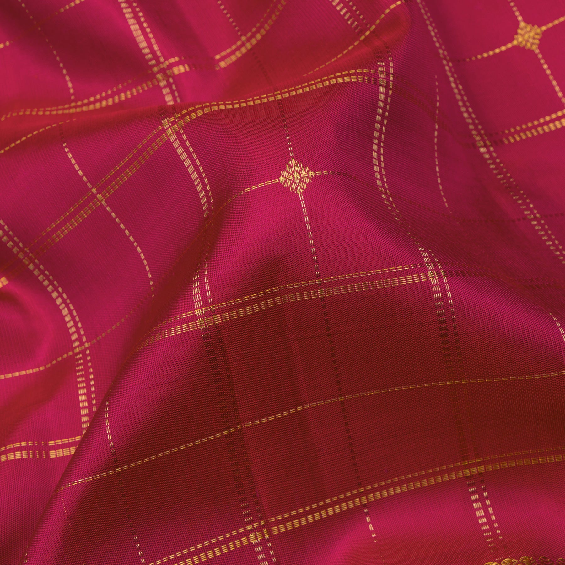 Kanakavalli Kanjivaram Silk Sari 24-595-HS001-09992 - Fabric View