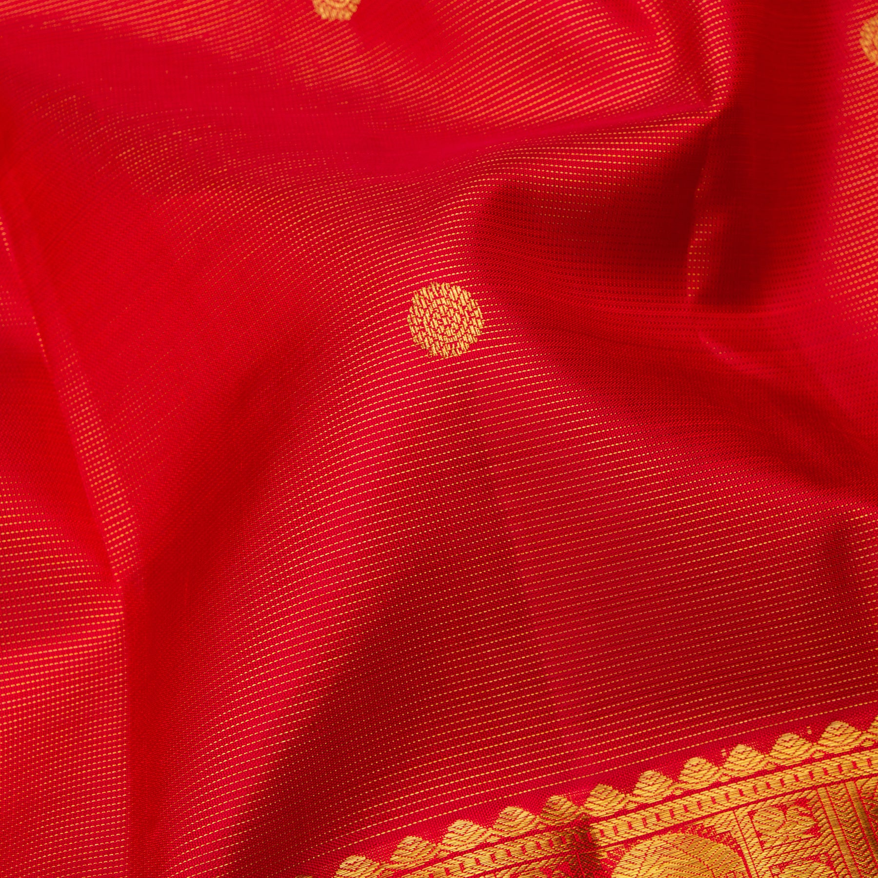 Kanakavalli Kanjivaram Silk Sari 24-595-HS001-10008 - Fabric View