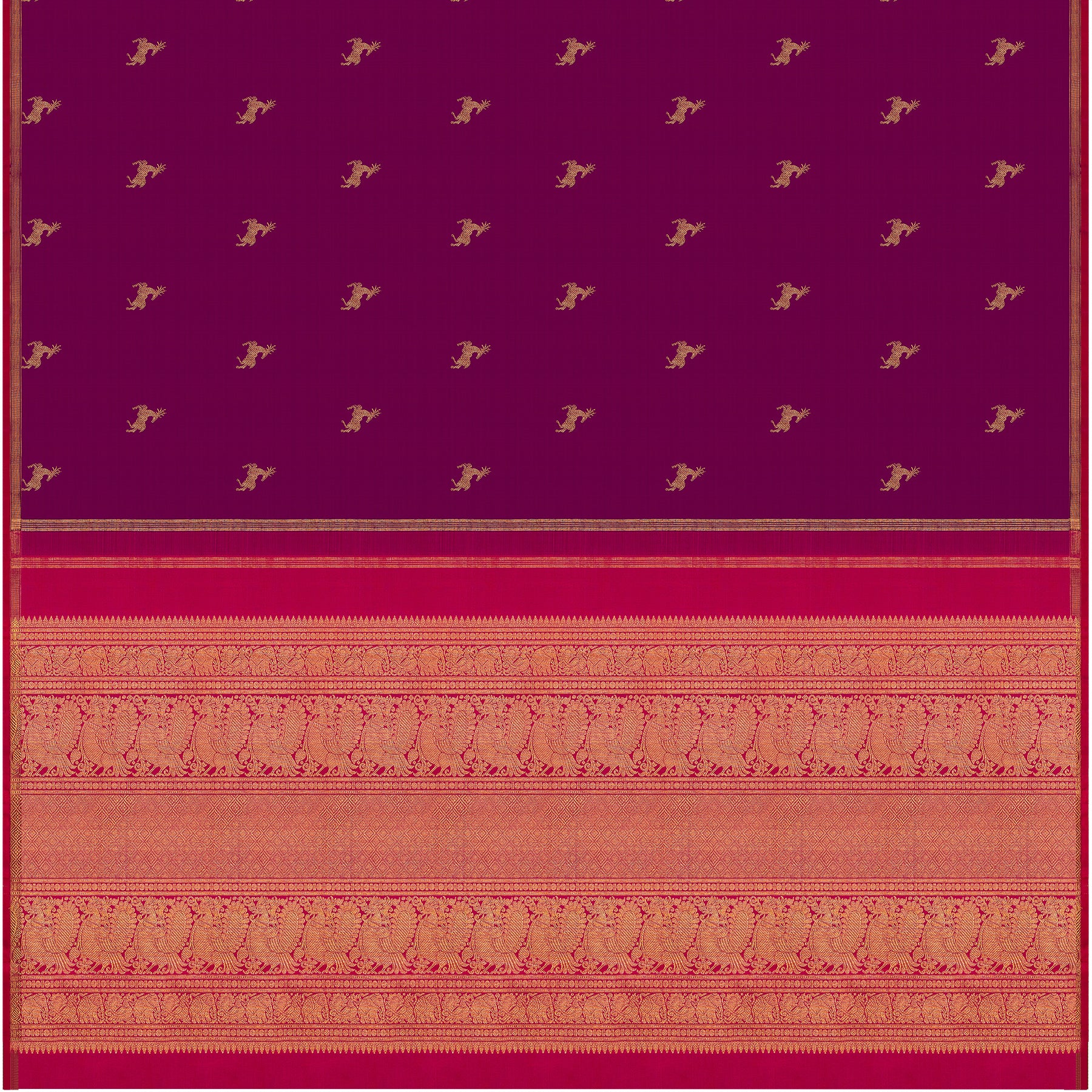 Kanakavalli Kanjivaram Silk Sari 24-595-HS001-11013 - Full View