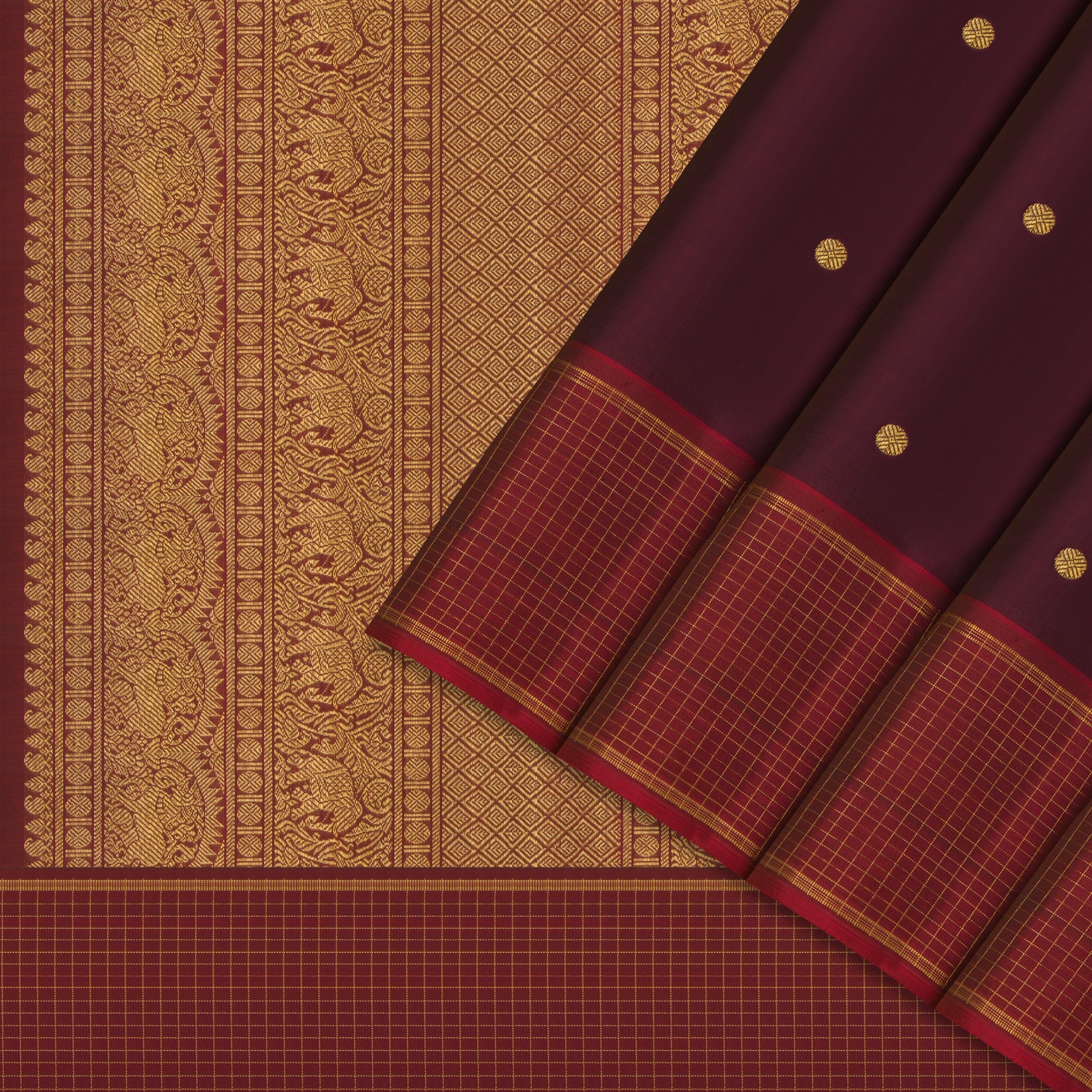 Kanakavalli Kanjivaram Silk Sari 24-595-HS001-11050 - Cover View