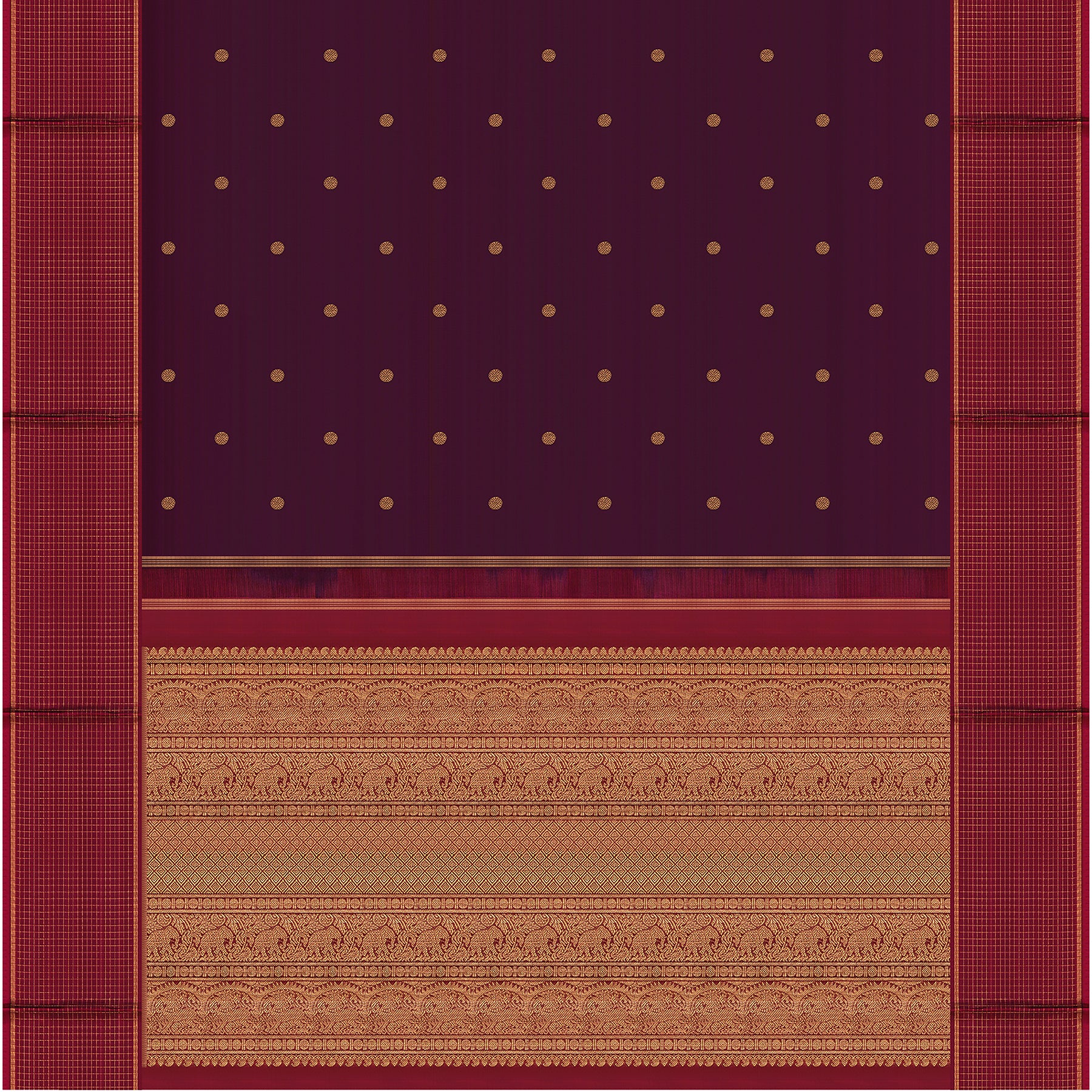 Kanakavalli Kanjivaram Silk Sari 24-595-HS001-11050 - Full View