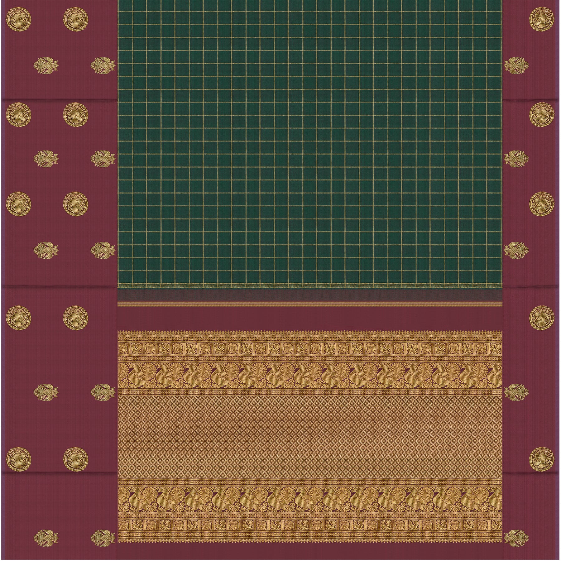 Kanakavalli Kanjivaram Silk Sari 24-595-HS001-11052 - Full View