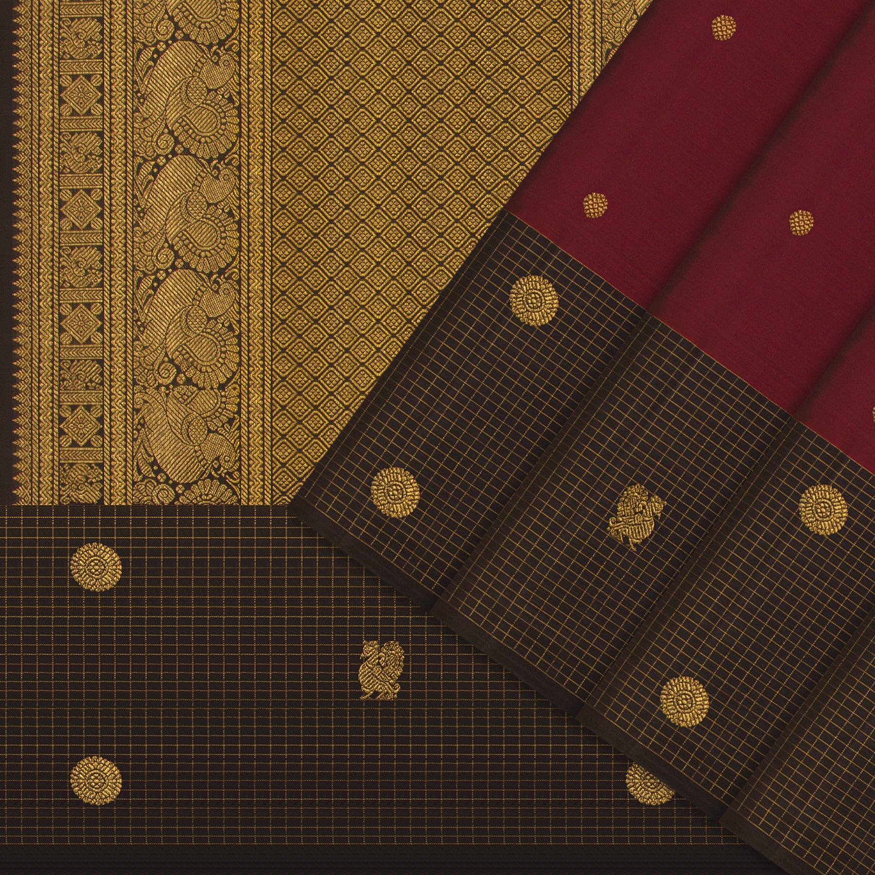 Kanakavalli Kanjivaram Silk Sari 24-595-HS001-11069 - Cover View
