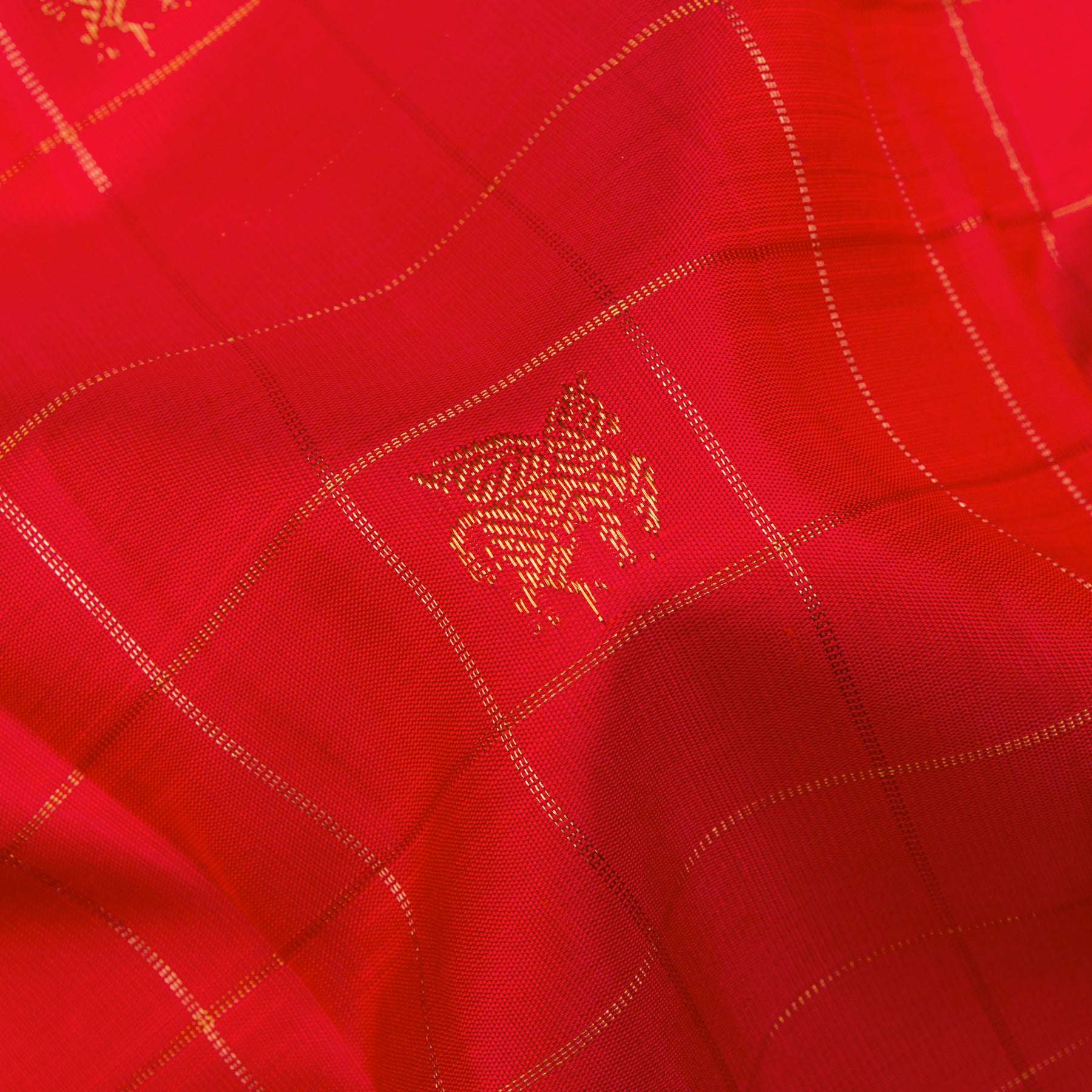 Kanakavalli Kanjivaram Silk Sari 24-595-HS001-11077 - Fabric View 