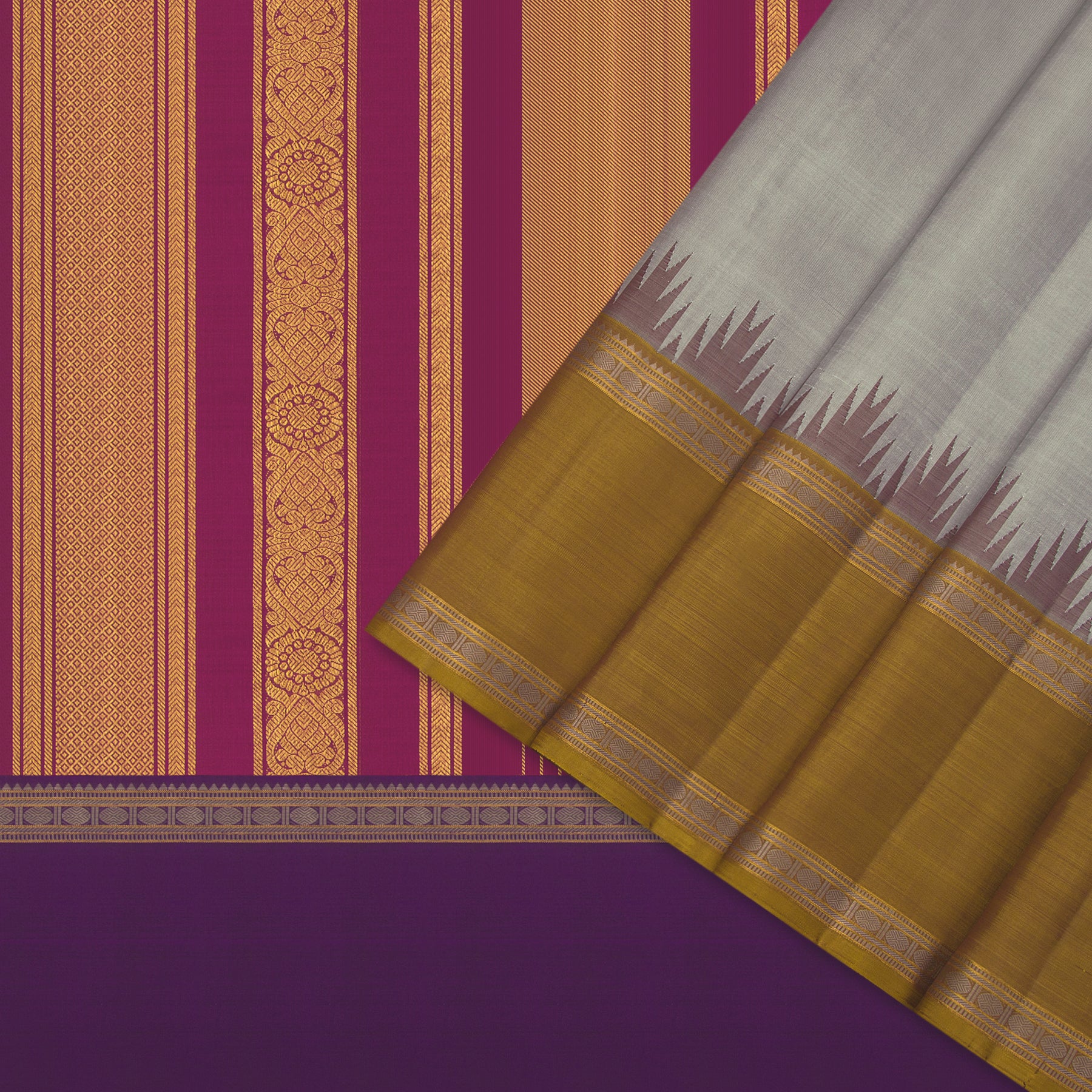 Kanakavalli Kanjivaram Silk Sari 24-595-HS001-11088 - Cover View