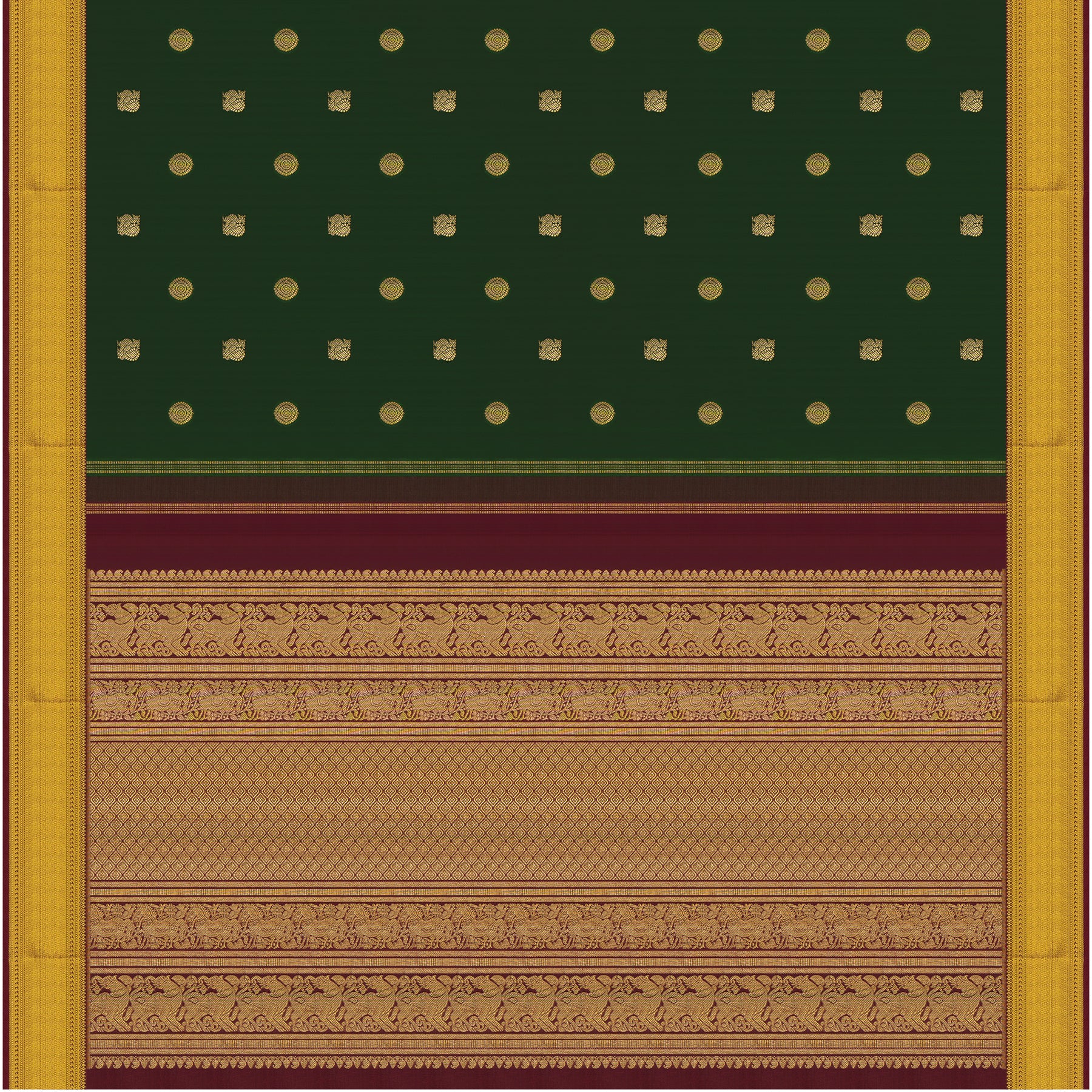 Kanakavalli Kanjivaram Silk Sari 24-595-HS001-11107 - Full View