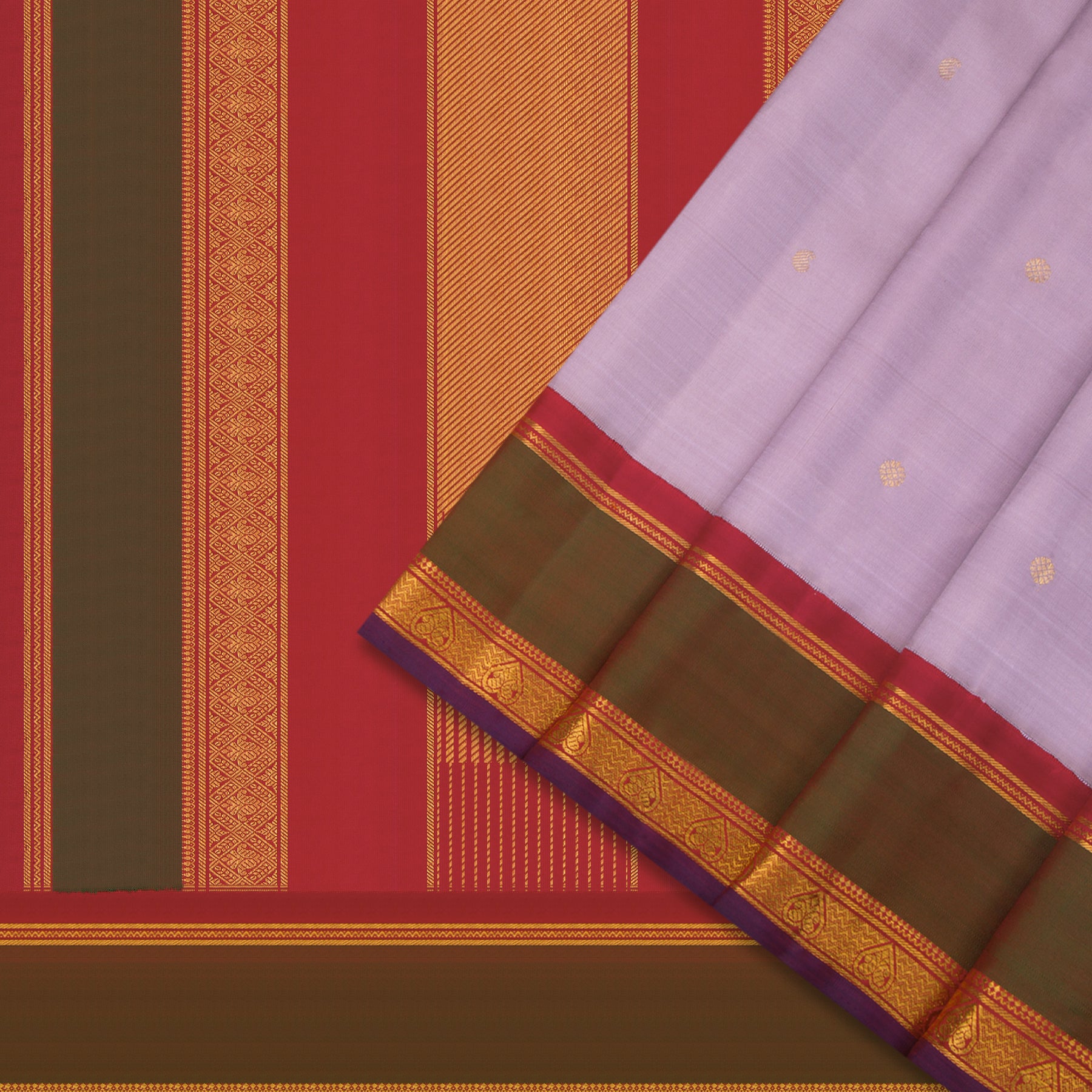Kanakavalli Kanjivaram Silk Sari 24-595-HS001-11118 - Cover View