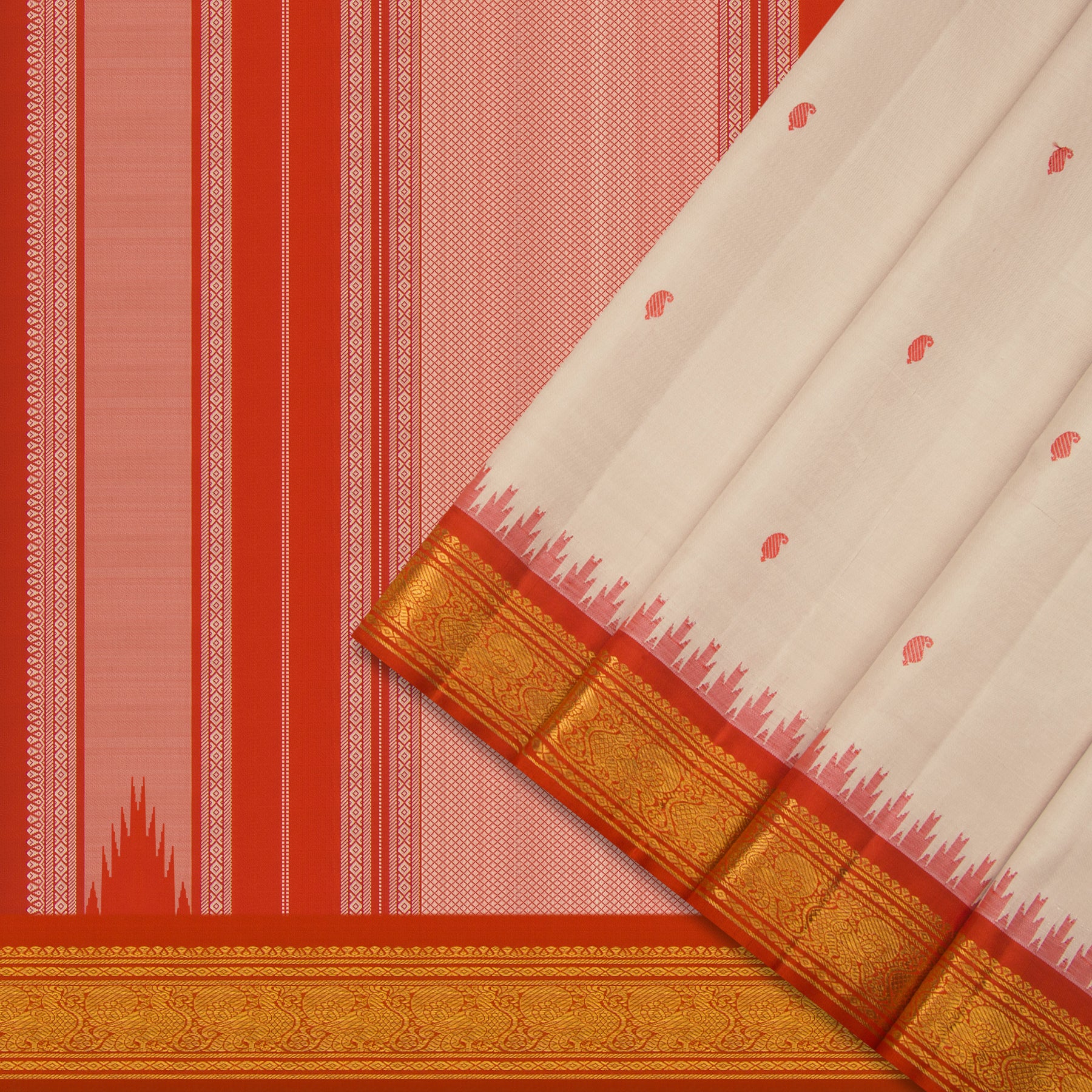 Kanakavalli Kanjivaram Silk Sari 24-595-HS001-11120 - Cover View