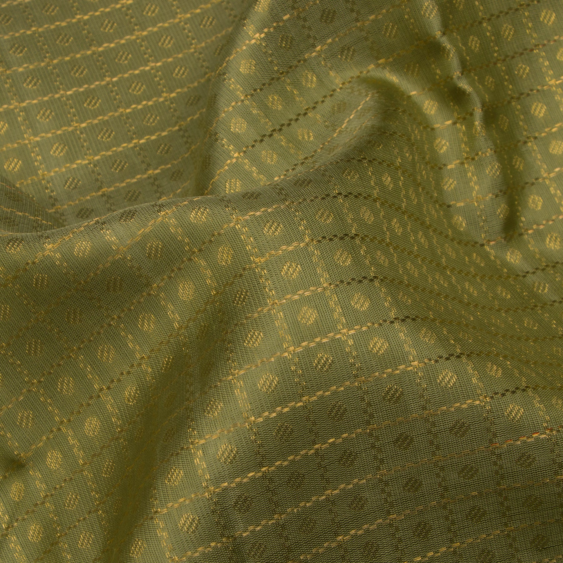 Kanakavalli Kanjivaram Silk Sari 24-595-HS001-11154 - Fabric View
