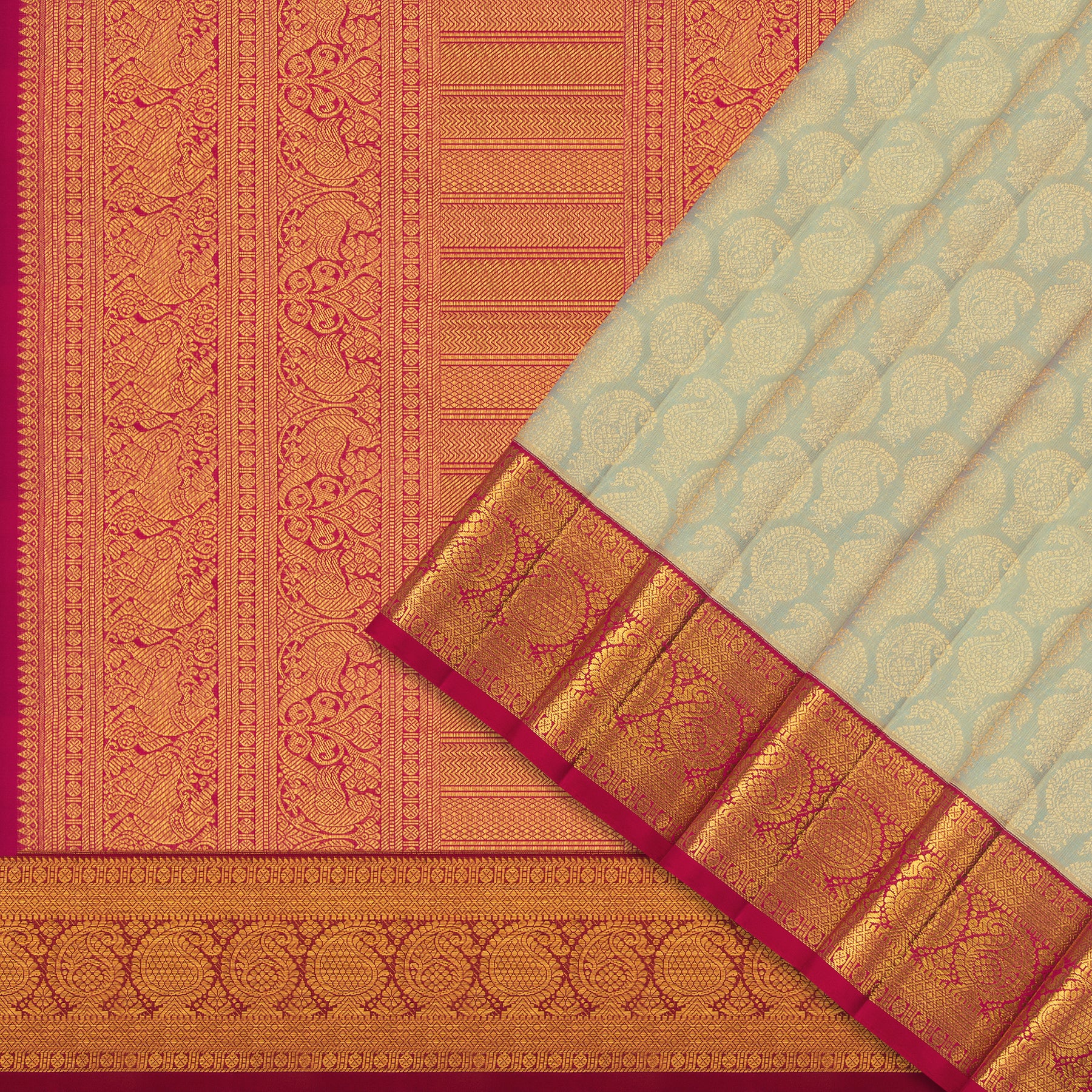 Kanakavalli Kanjivaram Silk Sari 24-595-HS001-11155 - Cover View