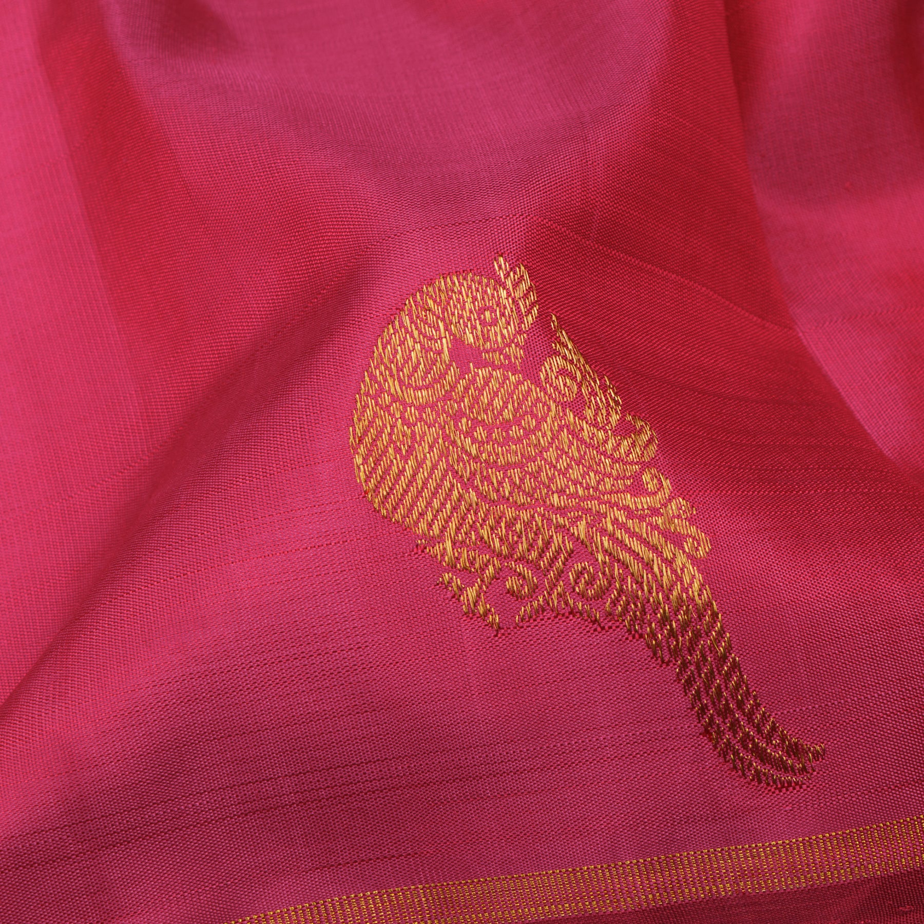 Kanakavalli Kanjivaram Silk Sari 24-595-HS001-11434 - Fabric View