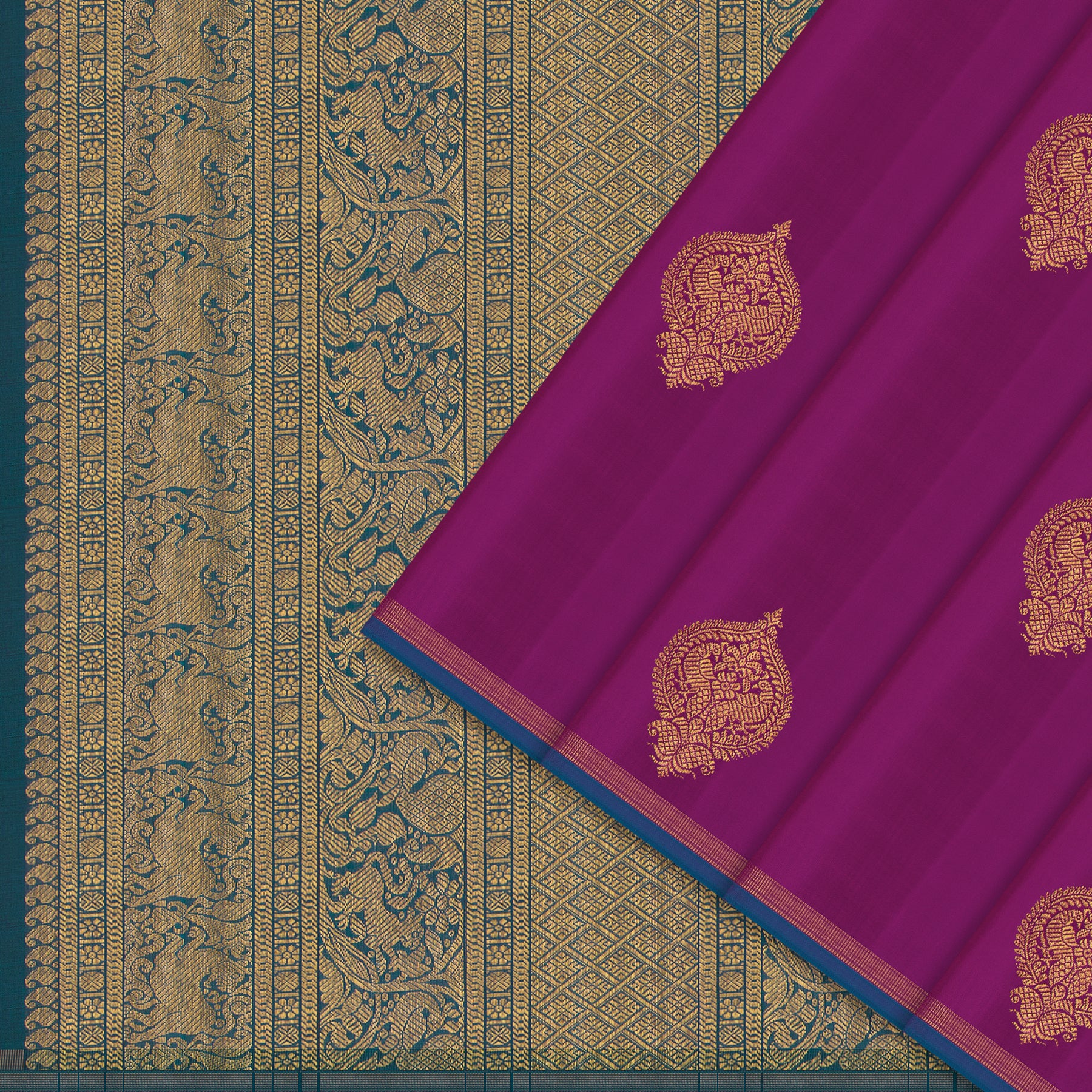 Kanakavalli Kanjivaram Silk Sari 24-595-HS001-11467 - Cover View