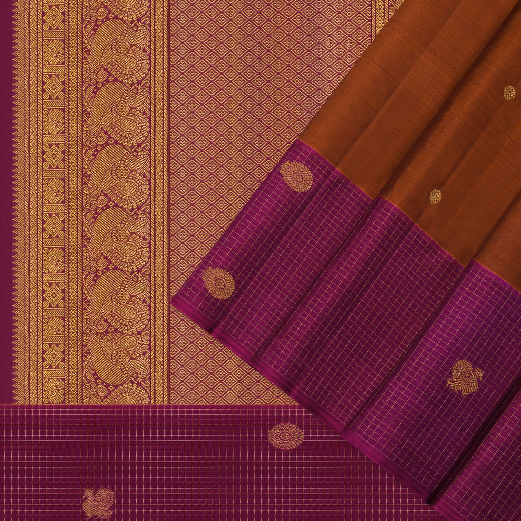 Kanakavalli Kanjivaram Silk Sari 24-595-HS001-11494 - Cover View