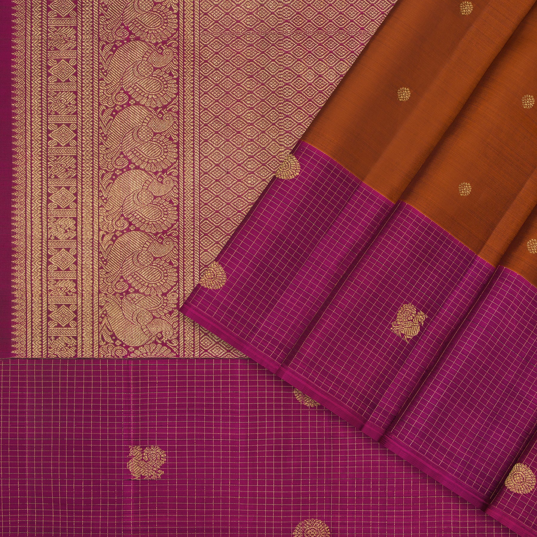 Kanakavalli Kanjivaram Silk Sari 24-595-HS001-11496 - Cover View