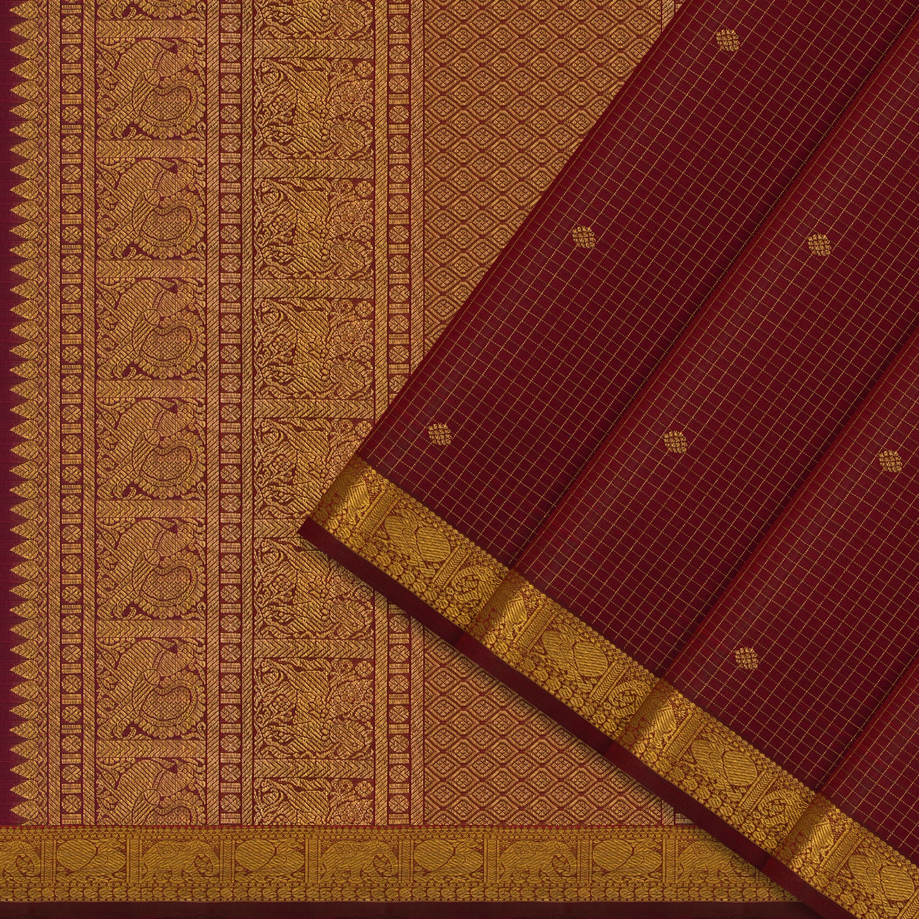 Kanakavalli Kanjivaram Silk Sari 24-595-HS001-11515 - Cover View