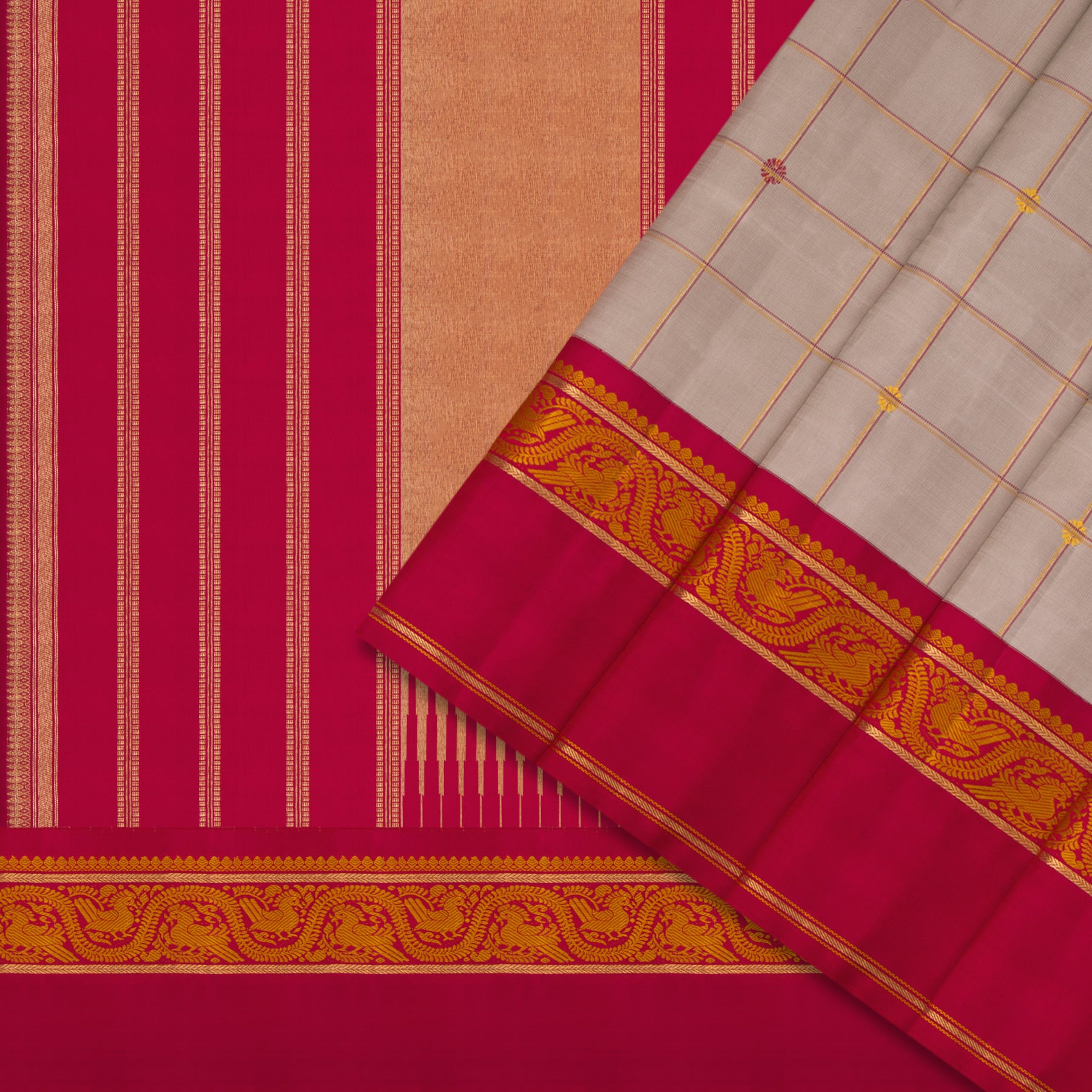 Kanakavalli Kanjivaram Silk Sari 24-595-HS001-11523 - Cover View