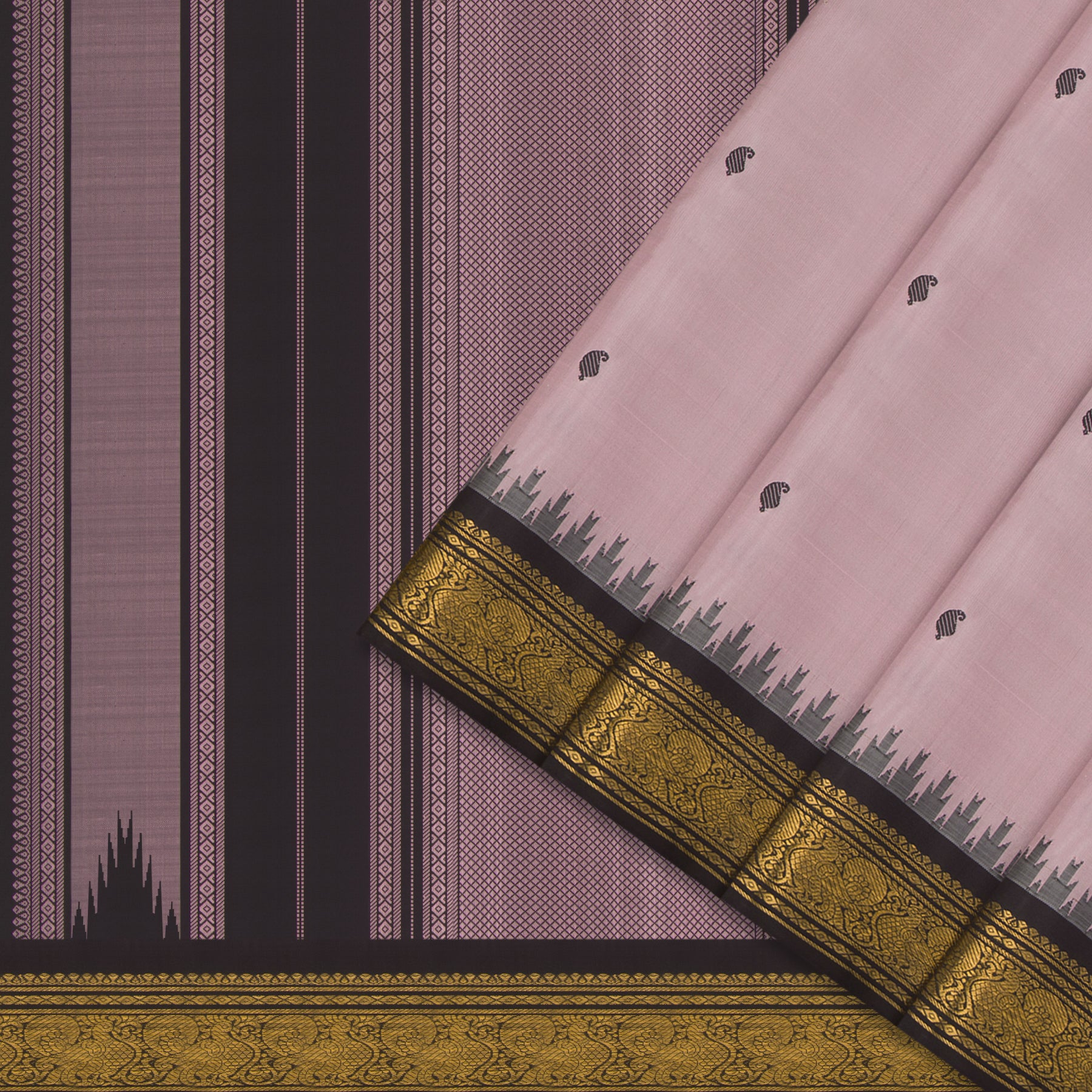 Kanakavalli Kanjivaram Silk Sari 24-595-HS001-11528 - Cover View