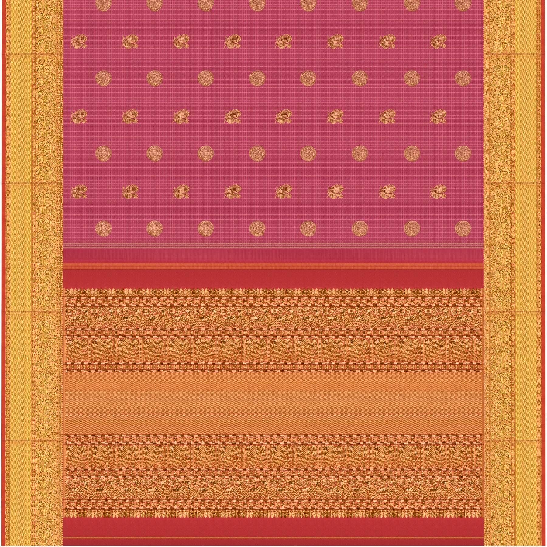 Kanakavalli Kanjivaram Silk Sari 24-595-HS001-11563 - Full View