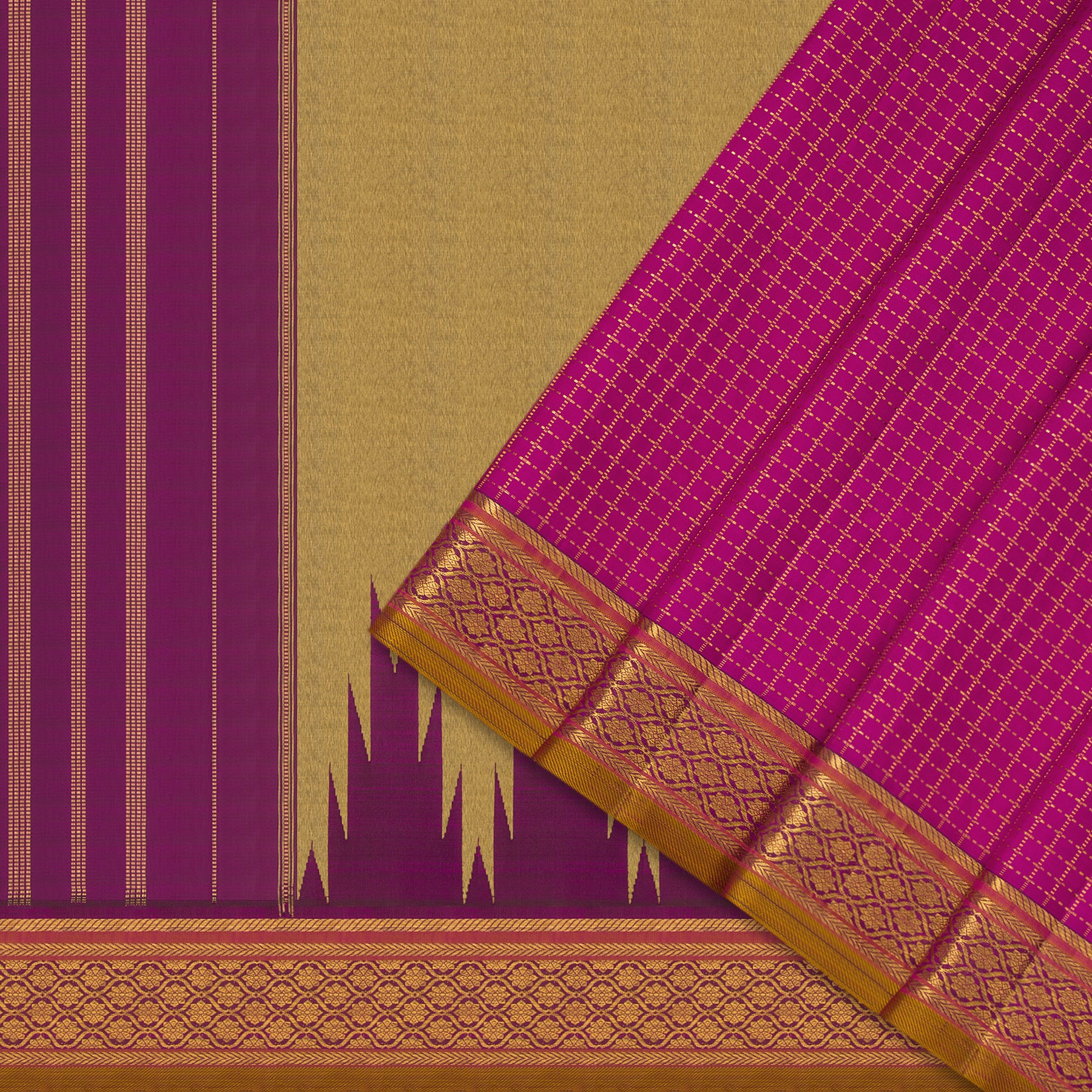 Kanakavalli Kanjivaram Silk Sari 24-595-HS001-11565 - Cover View