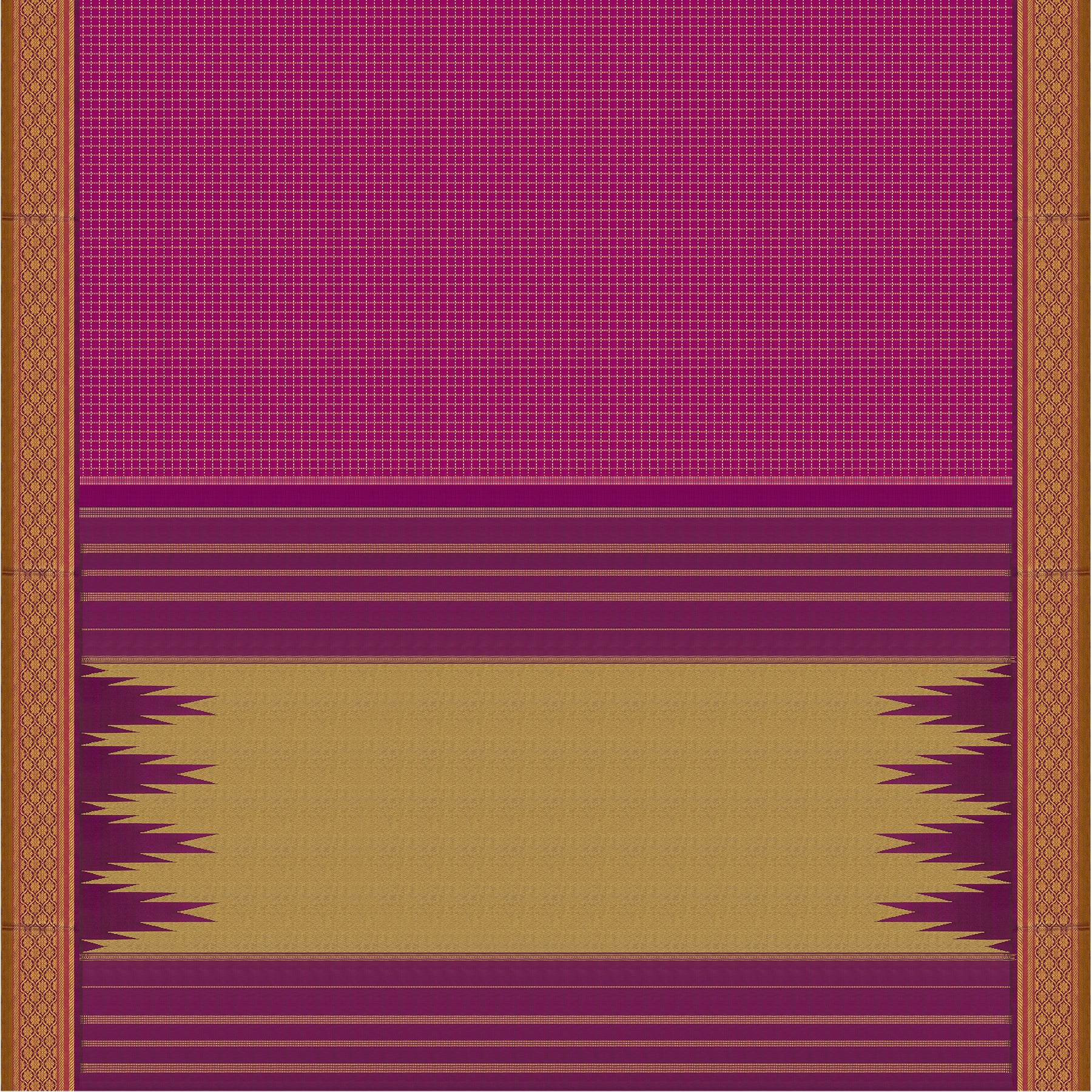 Kanakavalli Kanjivaram Silk Sari 24-595-HS001-11565 - Full View
