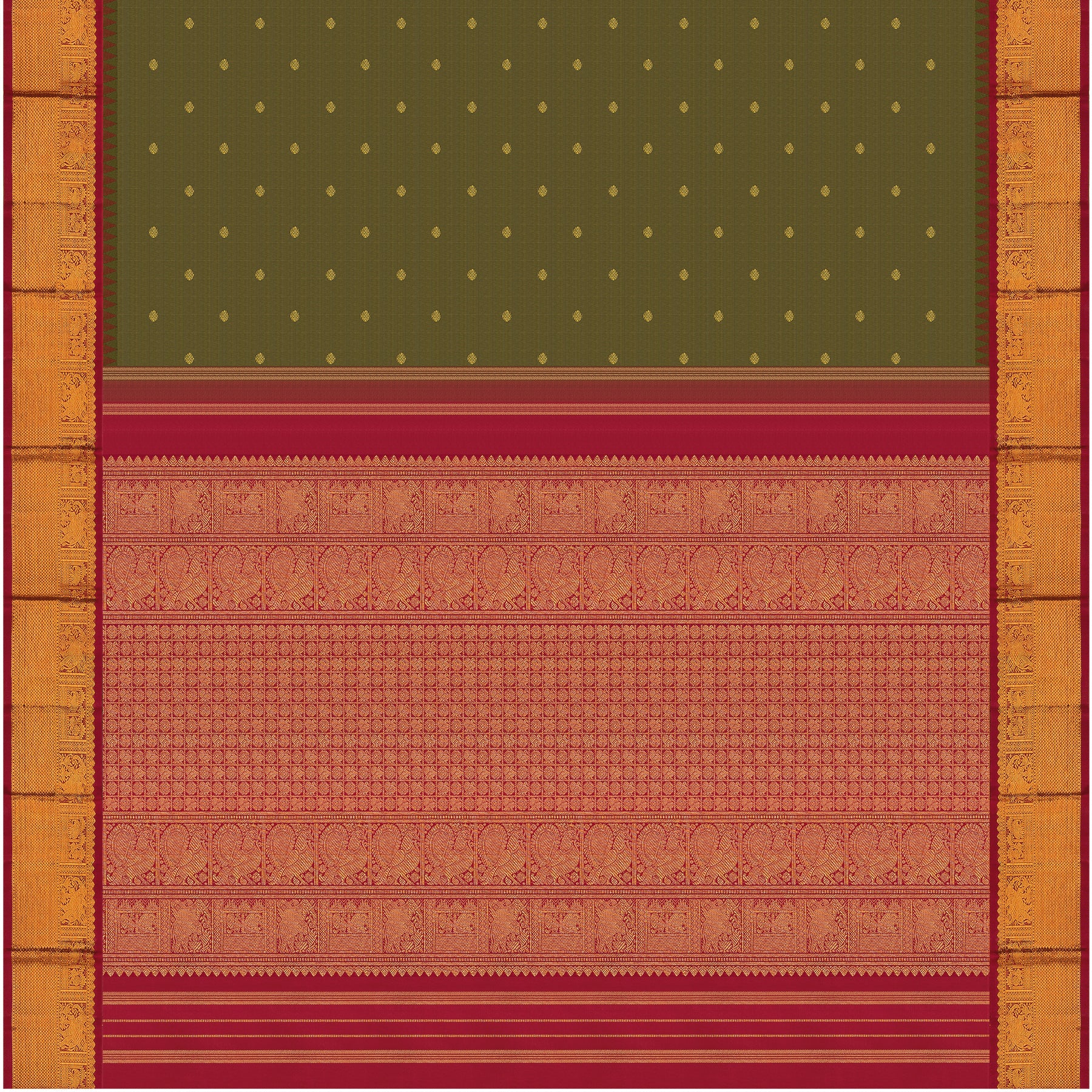 Kanakavalli Kanjivaram Silk Sari 24-595-HS001-11571 - Full View