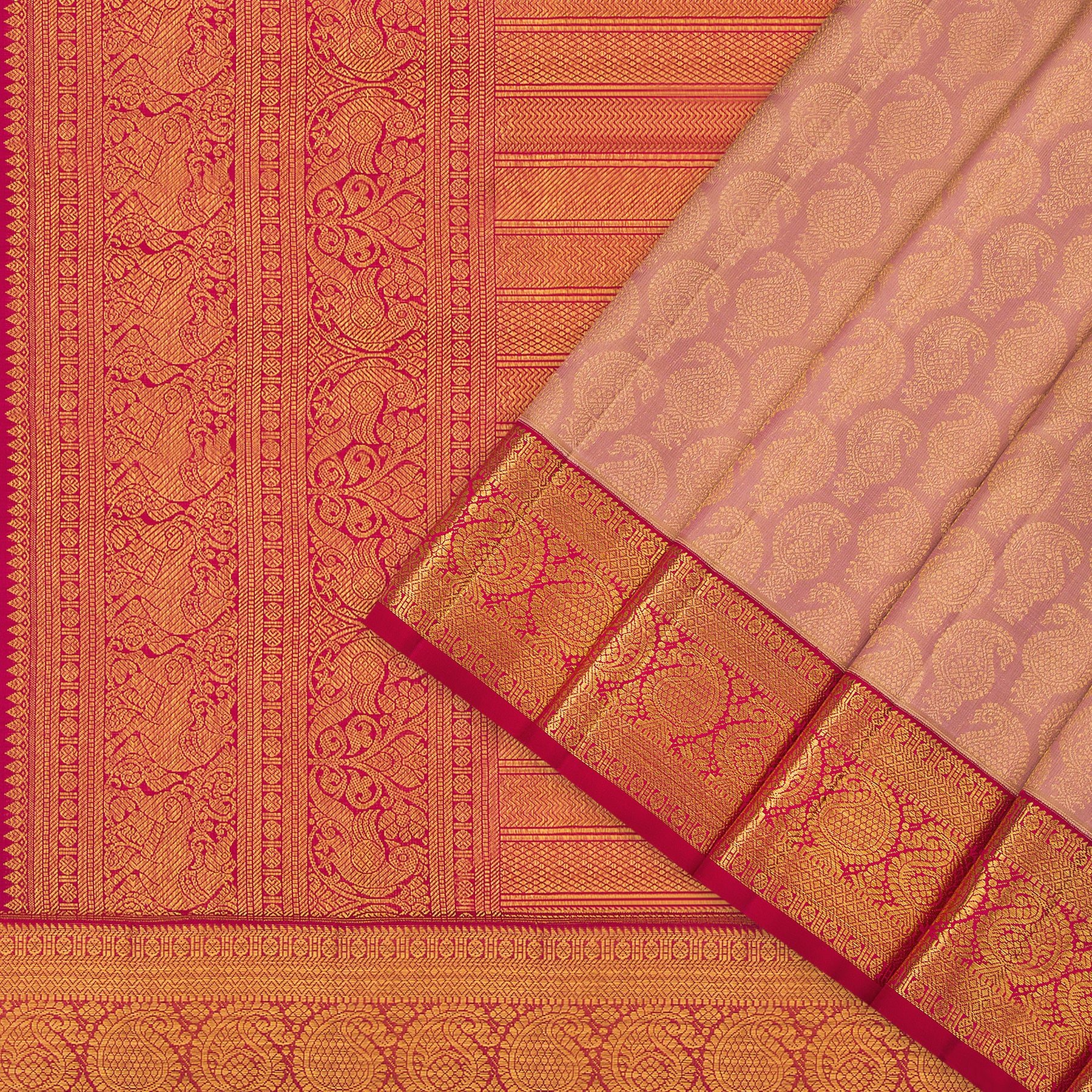 Kanakavalli Kanjivaram Silk Sari 24-595-HS001-11577 - Cover View