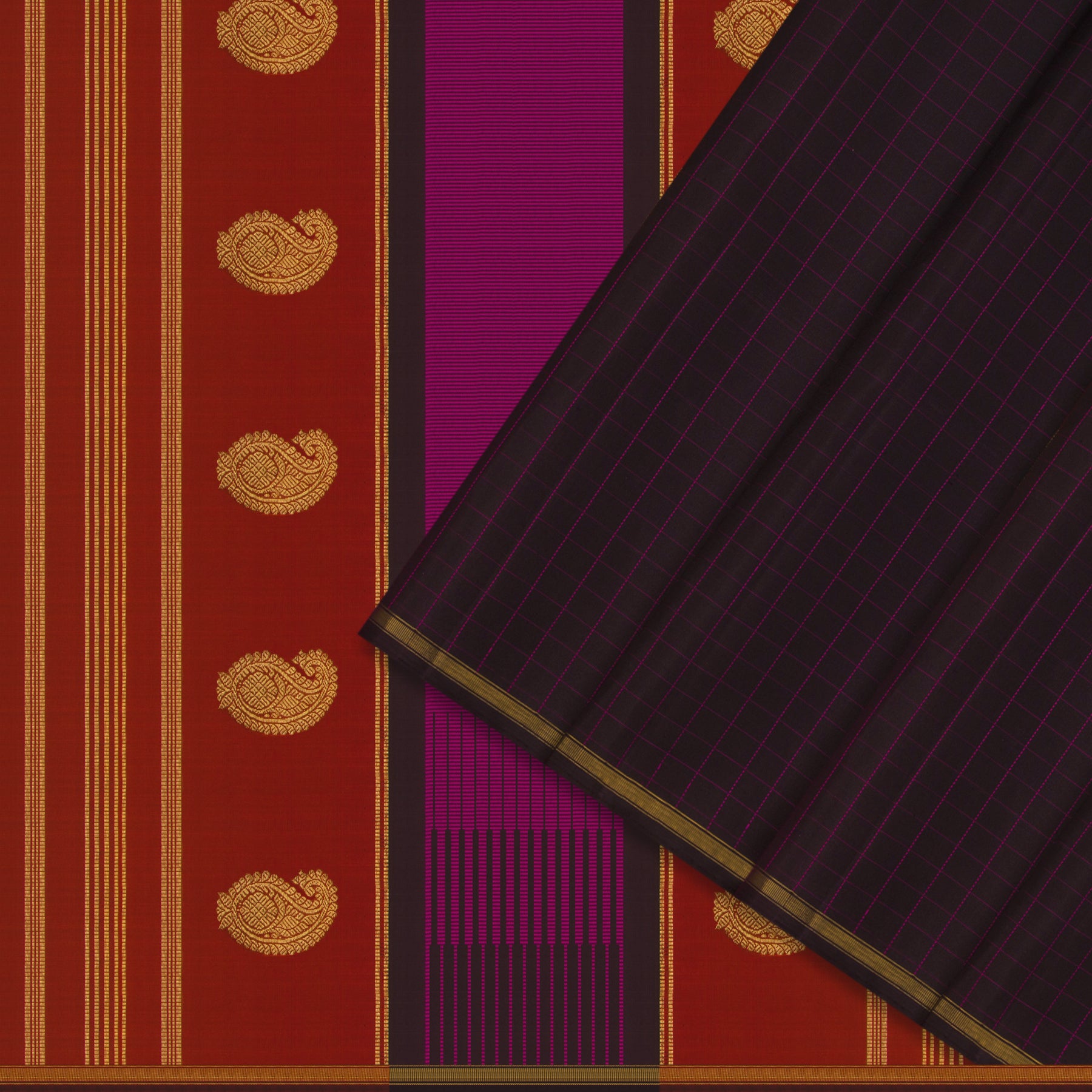 Kanakavalli Kanjivaram Silk Sari 24-595-HS001-12737 - Cover View