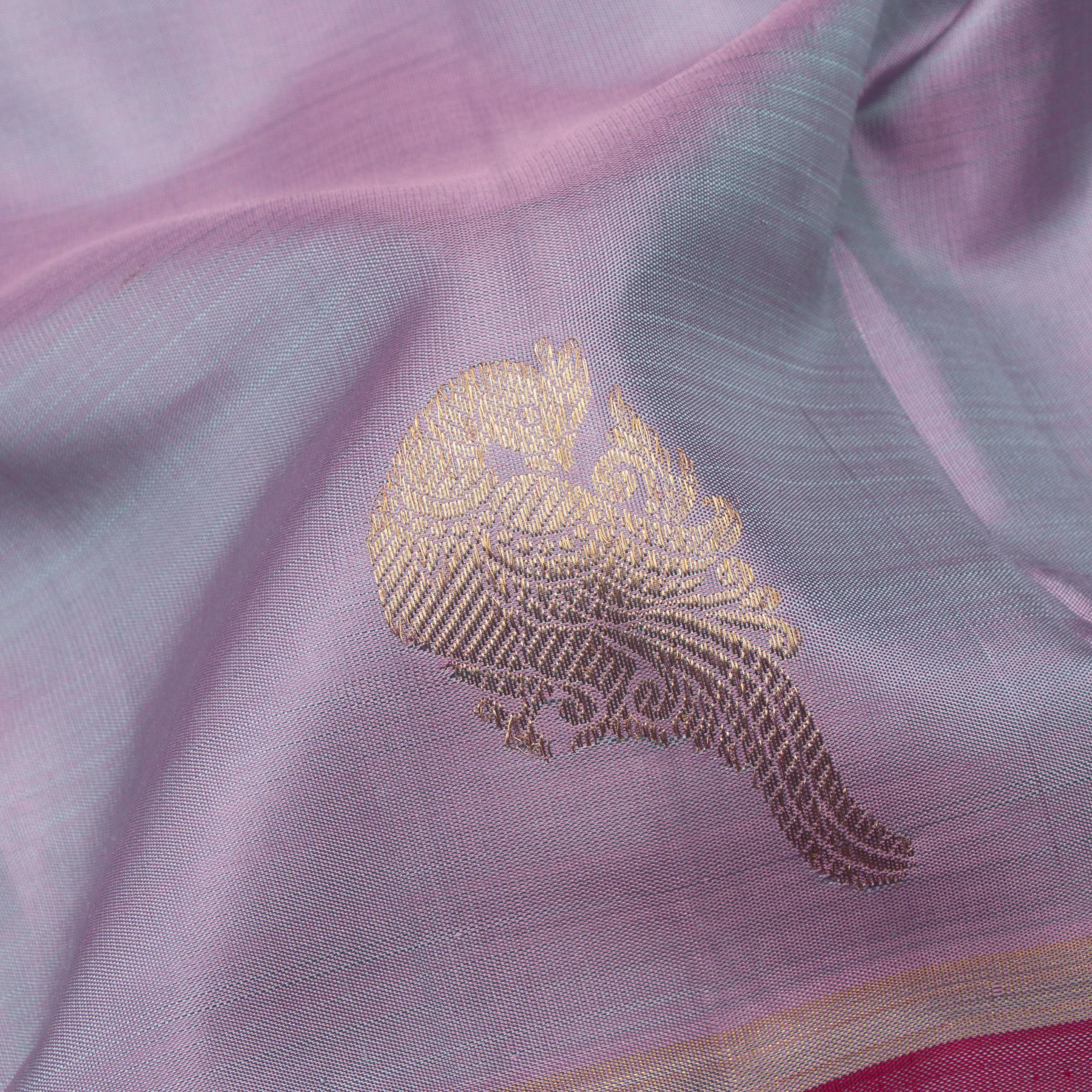 Kanakavalli Kanjivaram Silk Sari 24-595-HS001-12783 - Fabric View