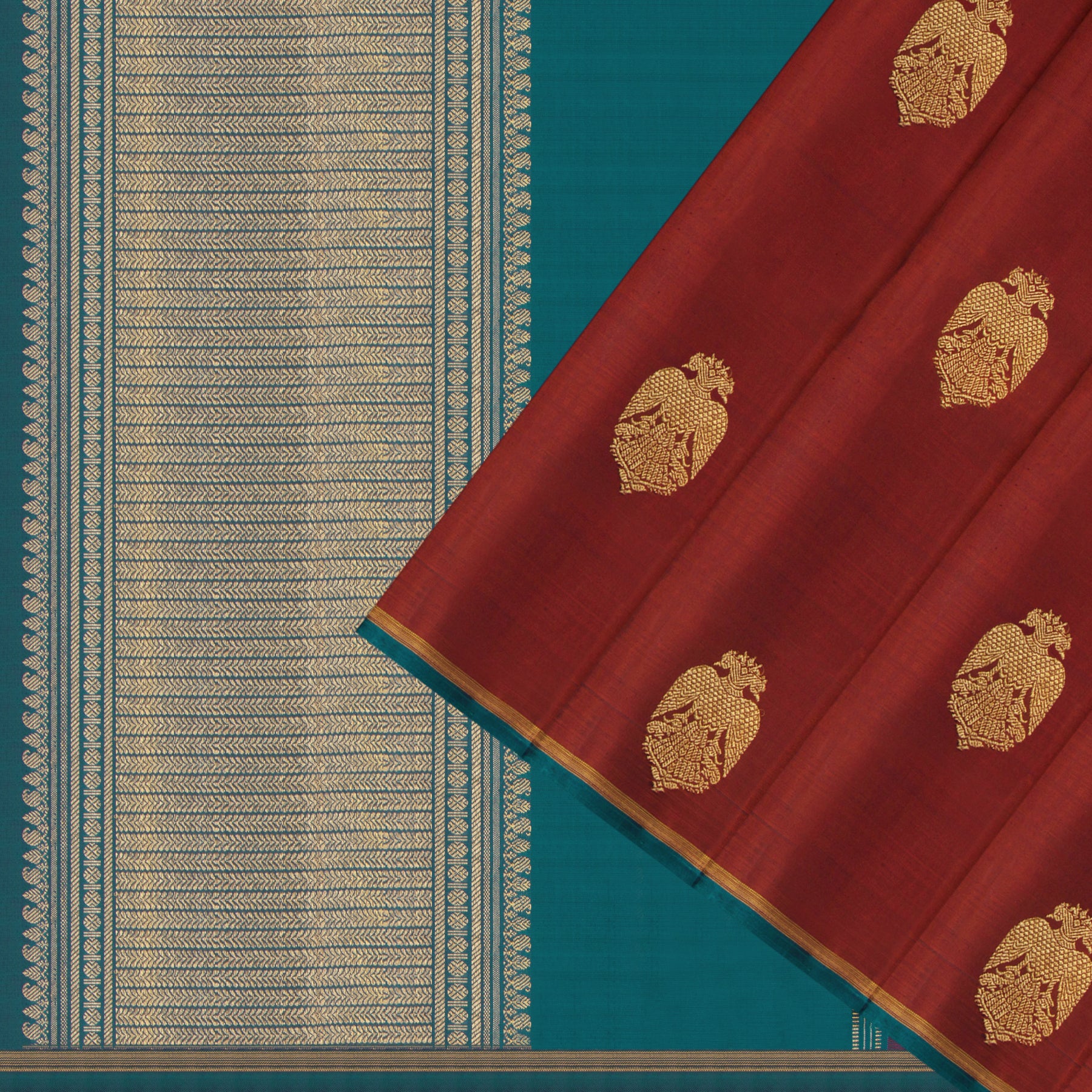 Kanakavalli Kanjivaram Silk Sari 24-595-HS001-12789 - Cover View