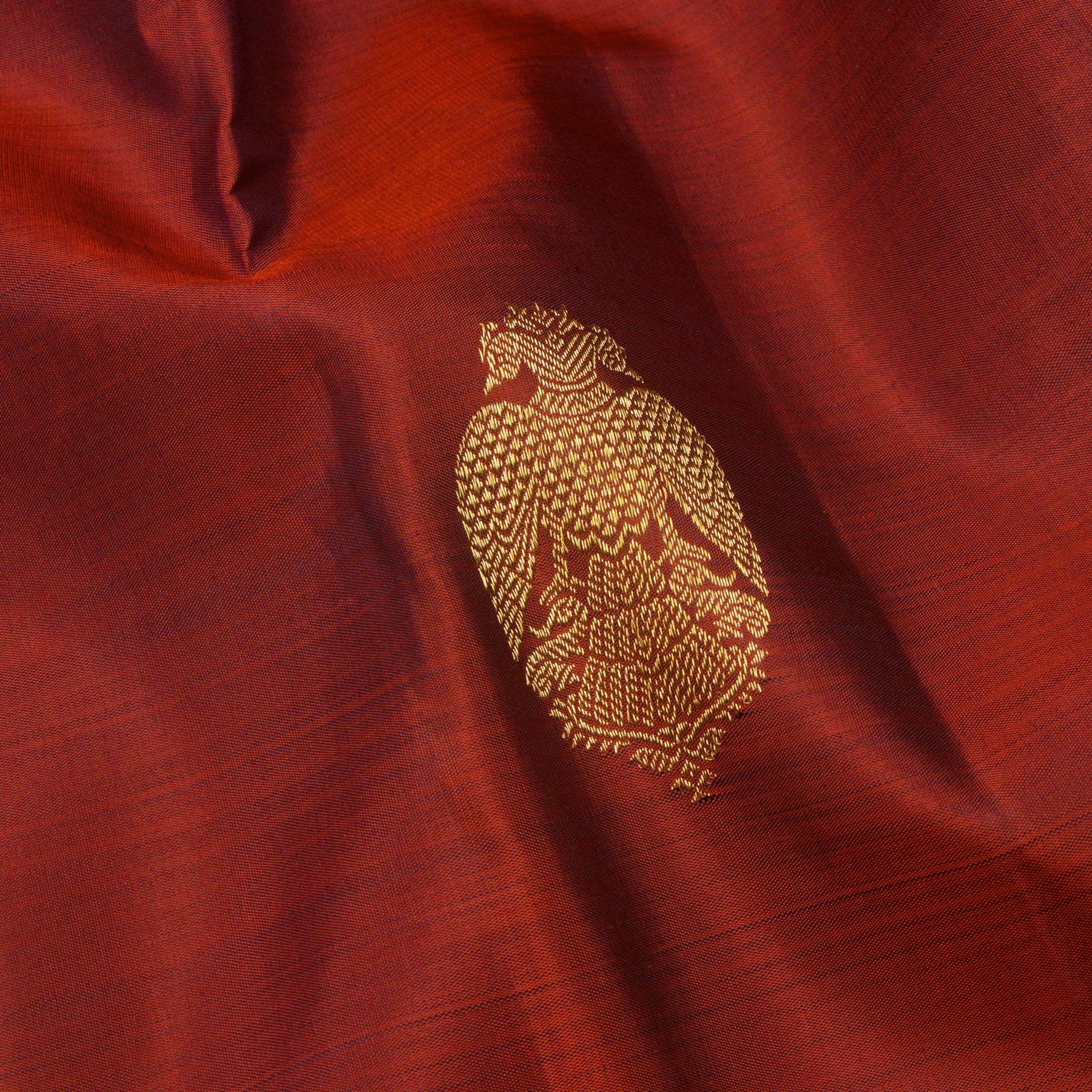 Kanakavalli Kanjivaram Silk Sari 24-595-HS001-12789 - Fabric View