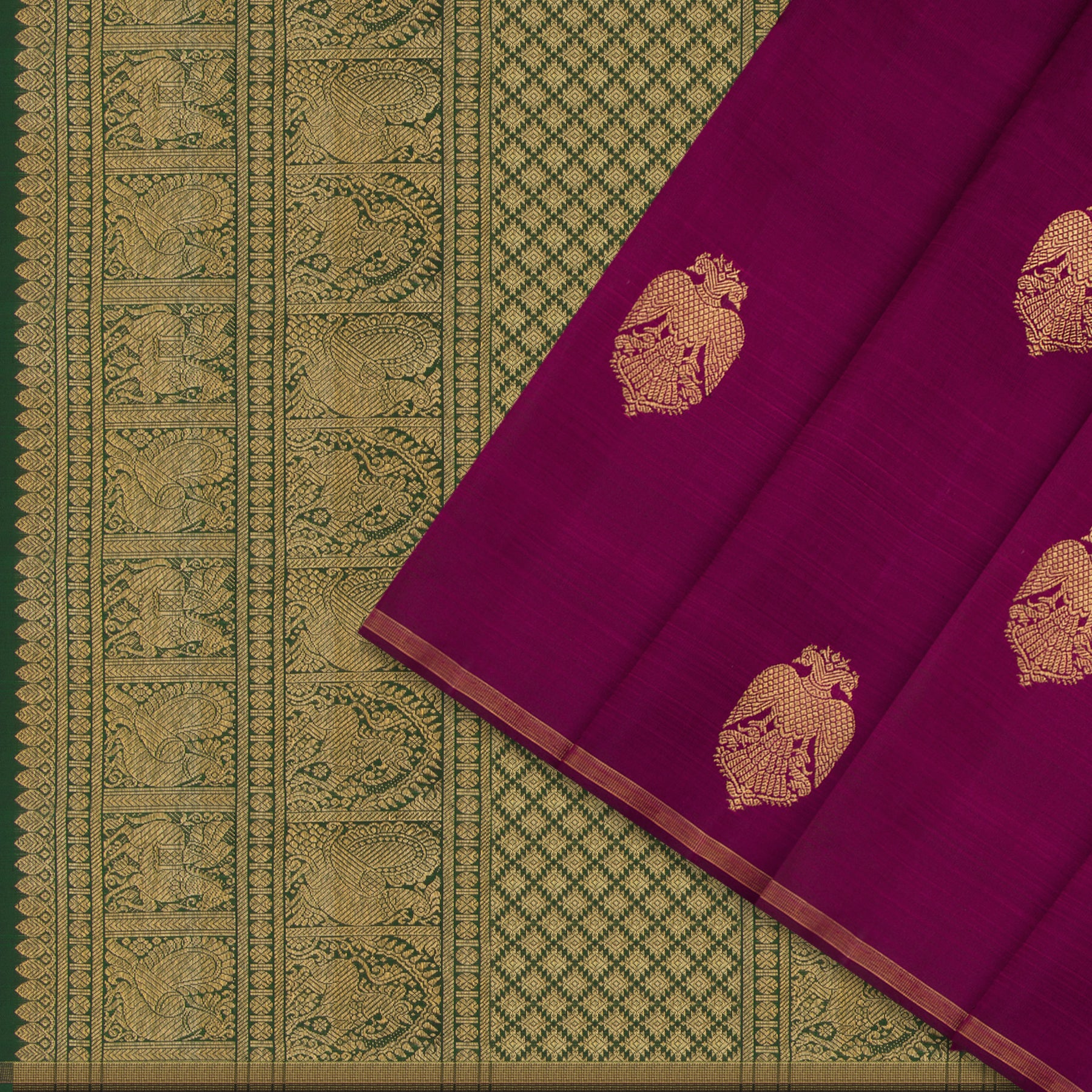 Kanakavalli Kanjivaram Silk Sari 24-595-HS001-12807 - Cover View