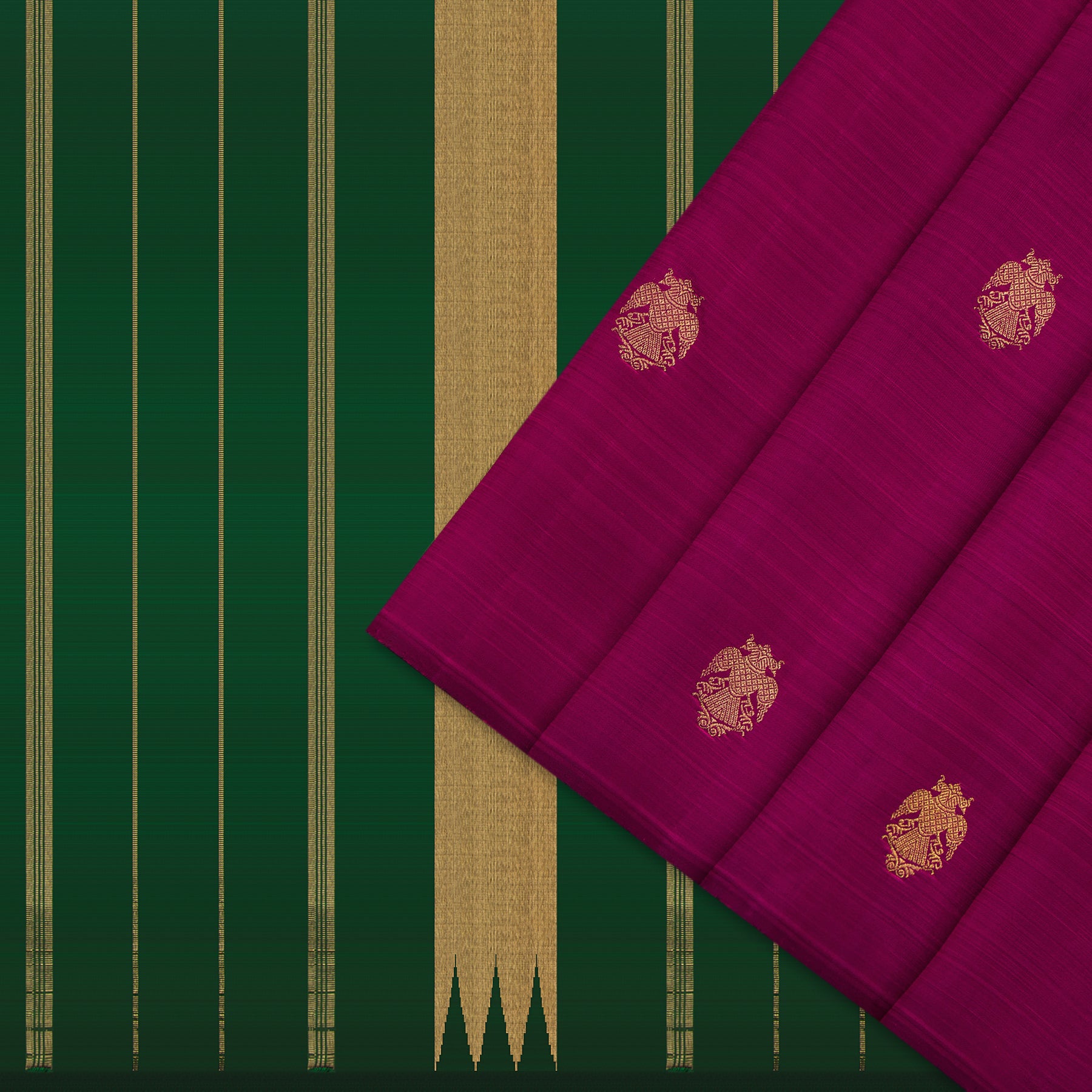 Kanakavalli Kanjivaram Silk Sari 24-595-HS001-12808 - Cover View