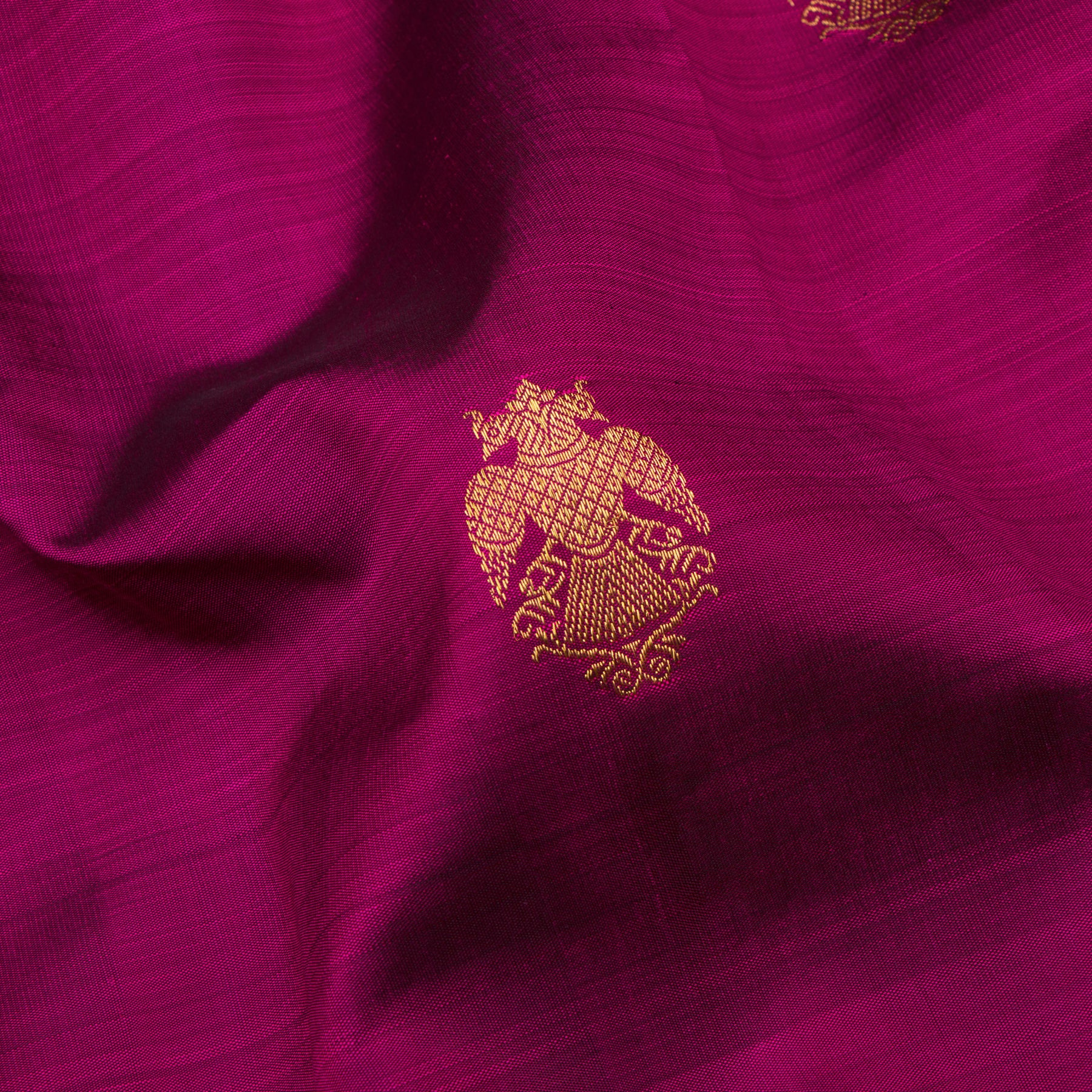 Kanakavalli Kanjivaram Silk Sari 24-595-HS001-12808 - Fabric View