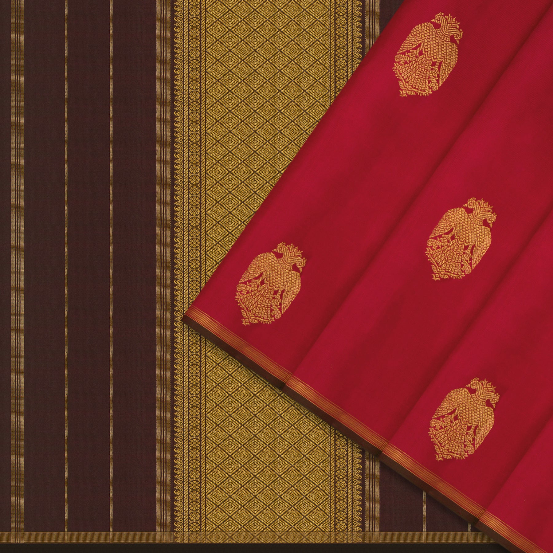 Kanakavalli Kanjivaram Silk Sari 24-595-HS001-12809 - Cover View