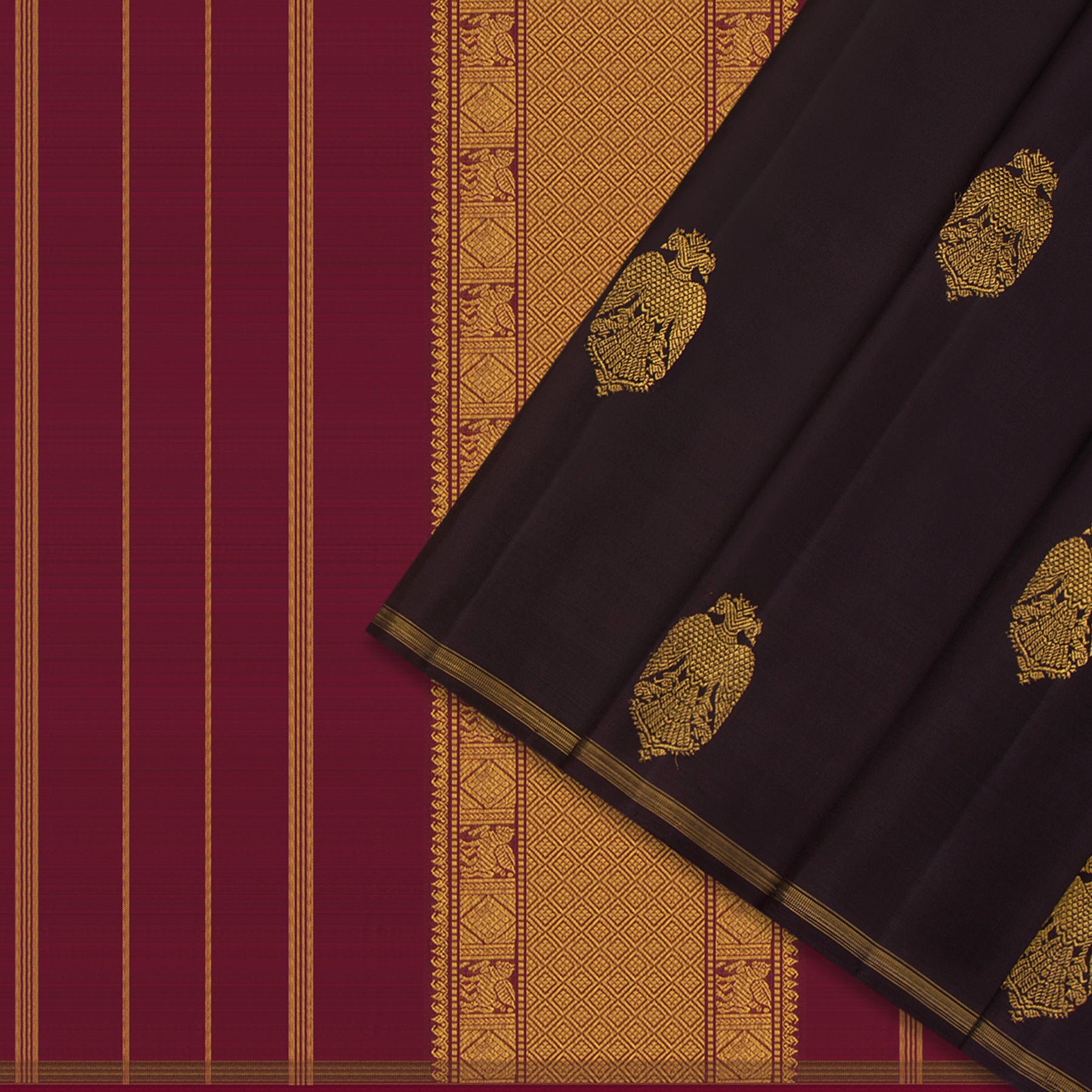 Kanakavalli Kanjivaram Silk Sari 24-595-HS001-12811 - Cover View