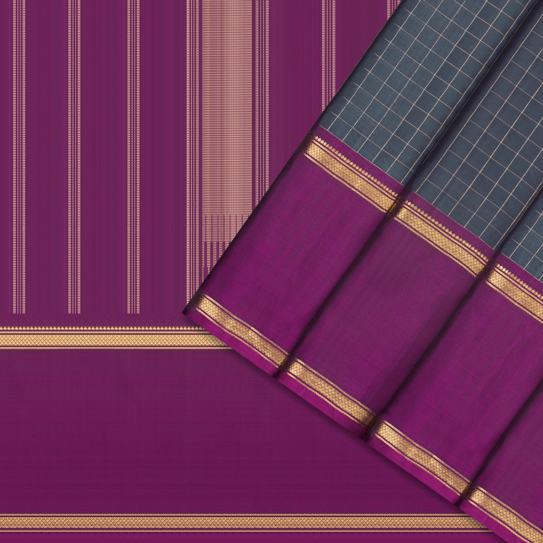 Kanakavalli Kanjivaram Silk Sari 24-595-HS001-12813 - Cover View