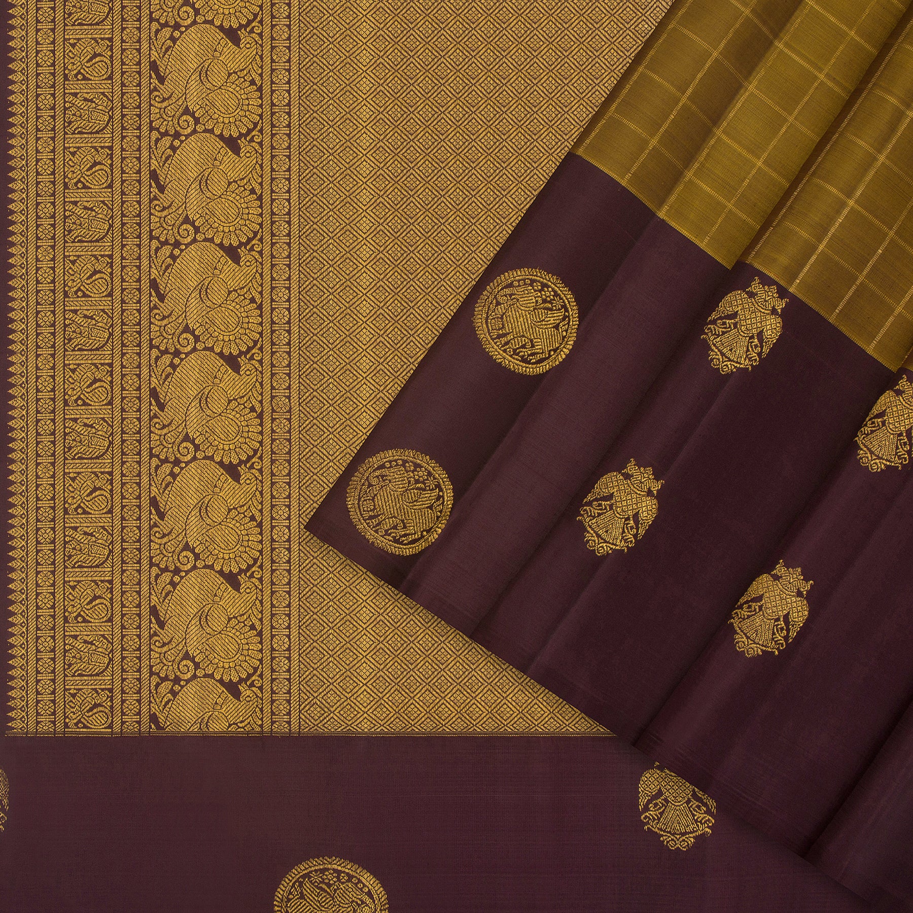 Kanakavalli Kanjivaram Silk Sari 24-595-HS001-12818 - Cover View