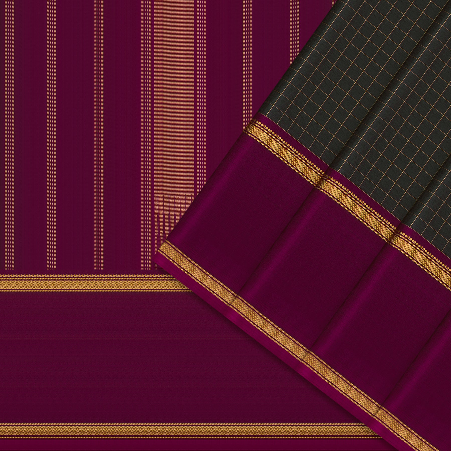 Kanakavalli Kanjivaram Silk Sari 24-595-HS001-12820 - Cover View