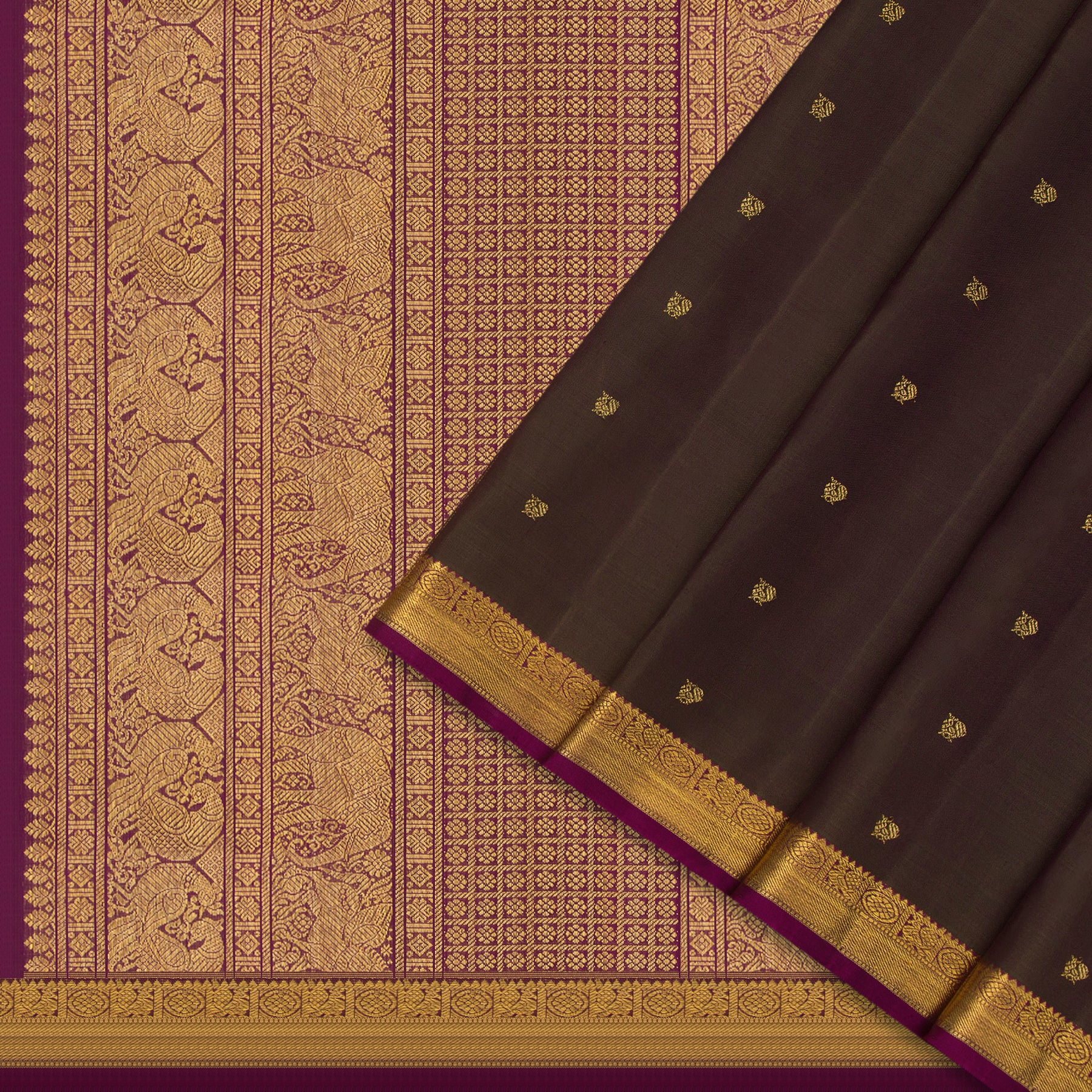 Kanakavalli Kanjivaram Silk Sari 24-595-HS001-12847 - Cover View