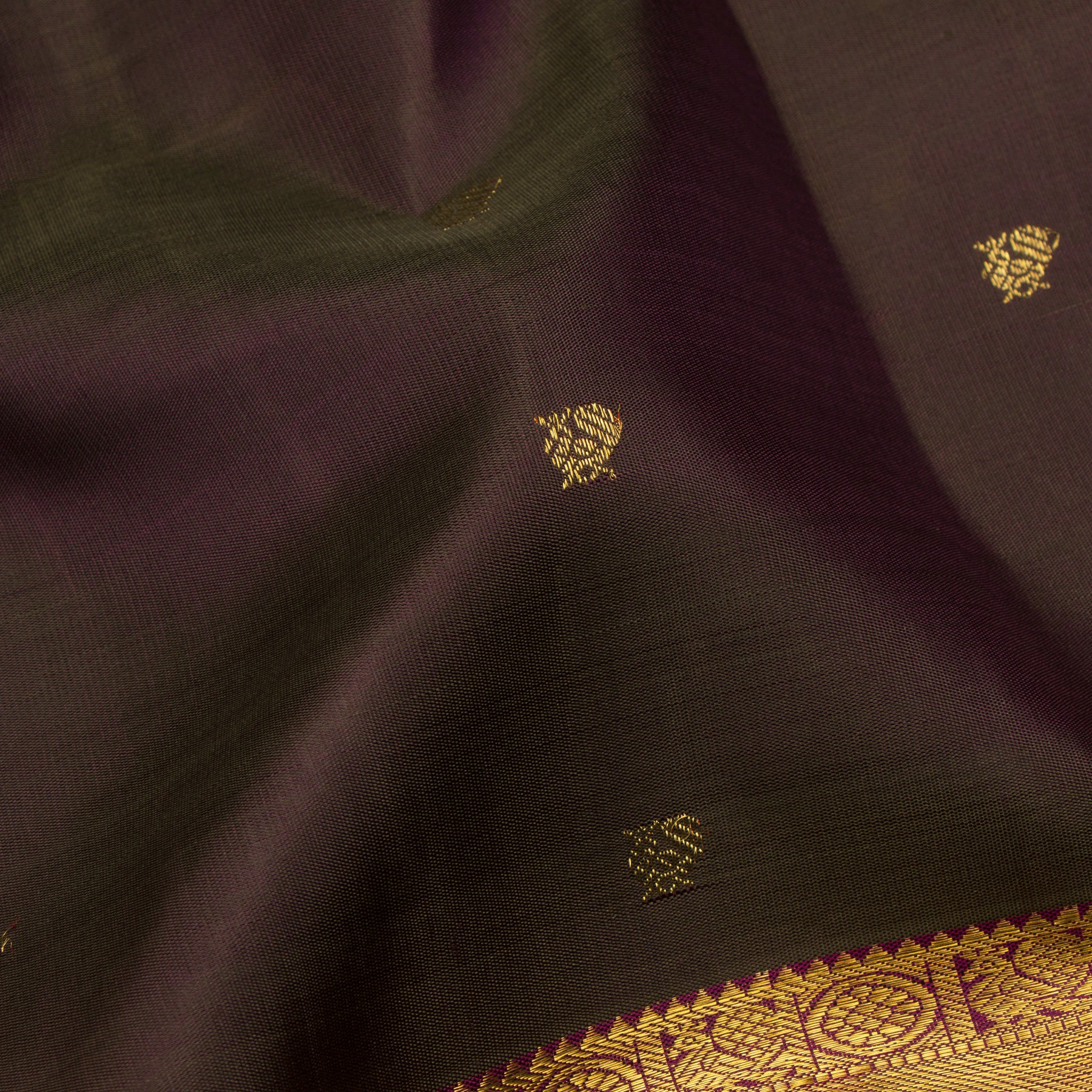 Kanakavalli Kanjivaram Silk Sari 24-595-HS001-12847 - Fabric View